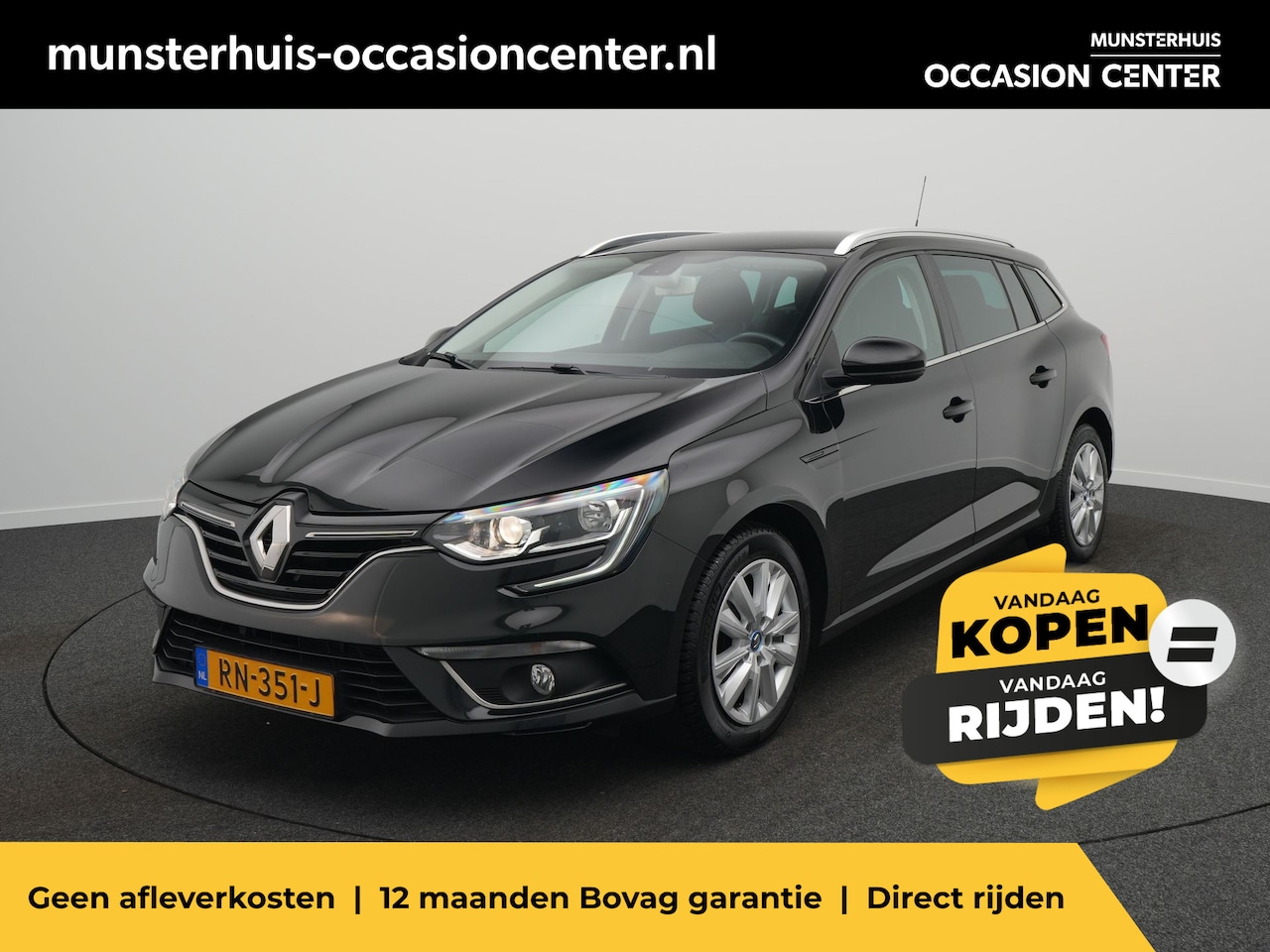 Renault Mégane Estate - TCe 100 Zen - RIJKLAARPRIJS - Navigatie - Trekhaak - AutoWereld.nl