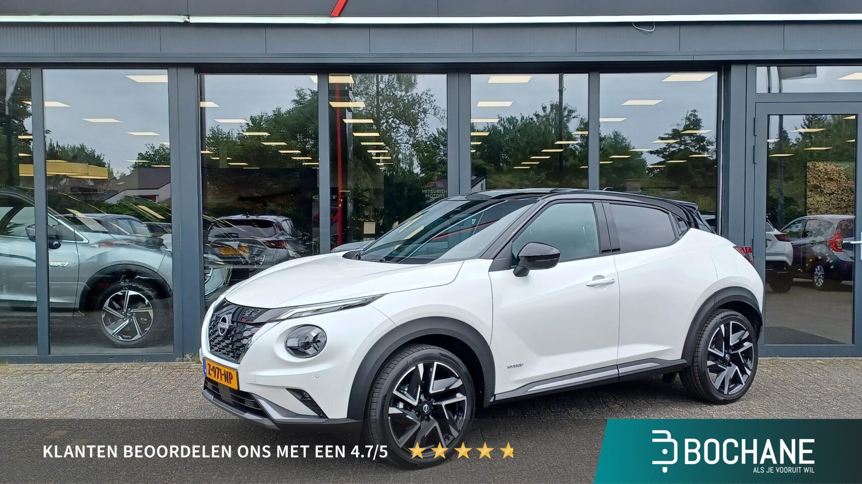 Nissan Juke - 1.6 Hybrid 143 N-Design | Full Option! | 360° Camera | DAB | Cold PACK| Two-Tone | 19'' LM - AutoWereld.nl