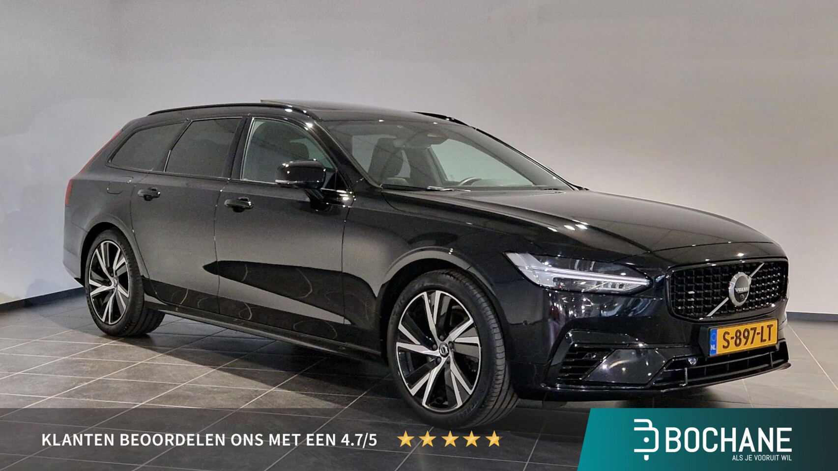 Volvo V90 - 2.0 T6 Plug-in hybrid AWD Ultimate Dark | Trekhaak - AutoWereld.nl