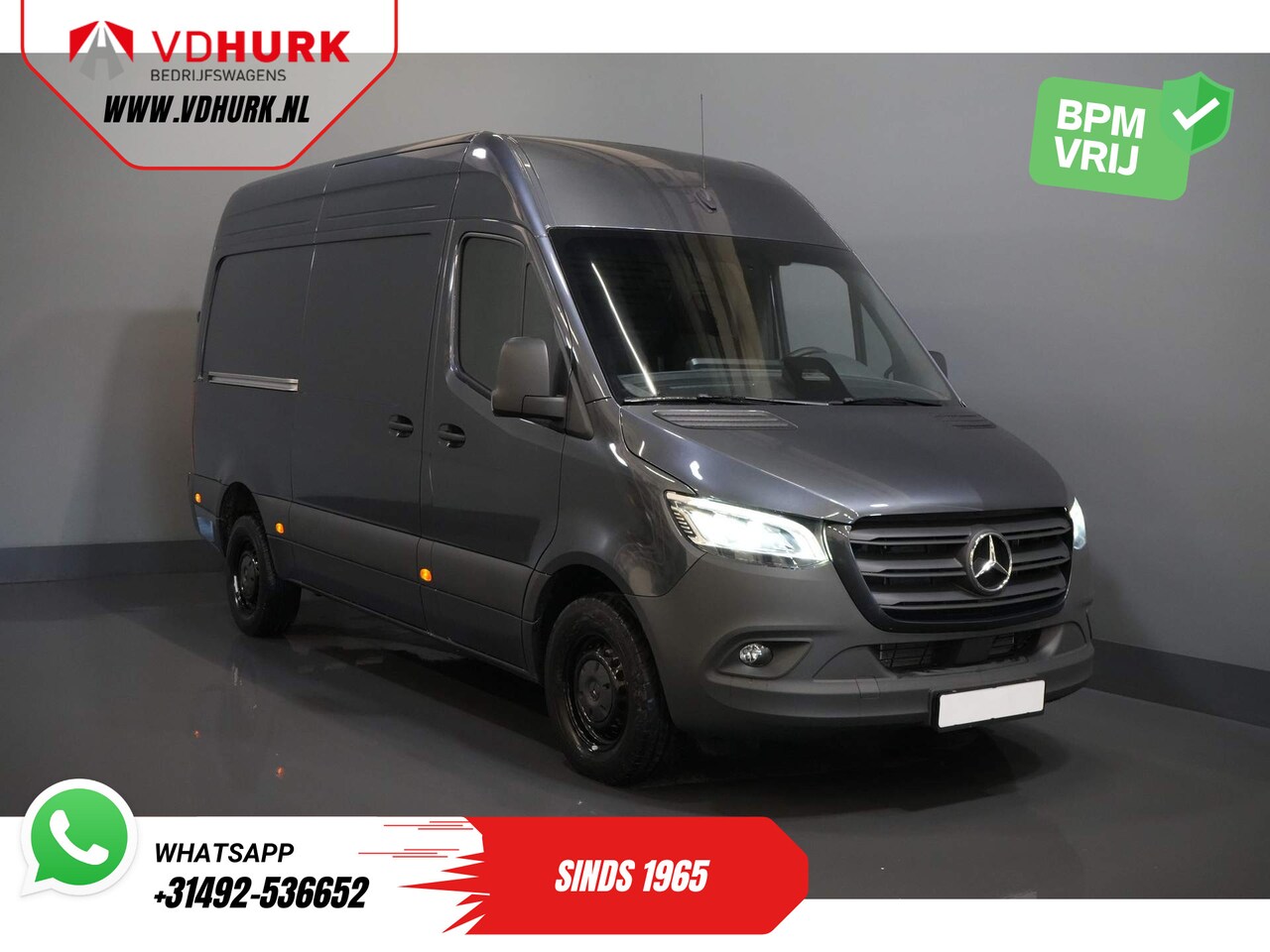 Mercedes-Benz Sprinter - 319 Aut. L2H2 BPM VRIJ Select LED/ 3.5t Trekverm./ Gev.Stoel/ Camera/ Cruise - AutoWereld.nl