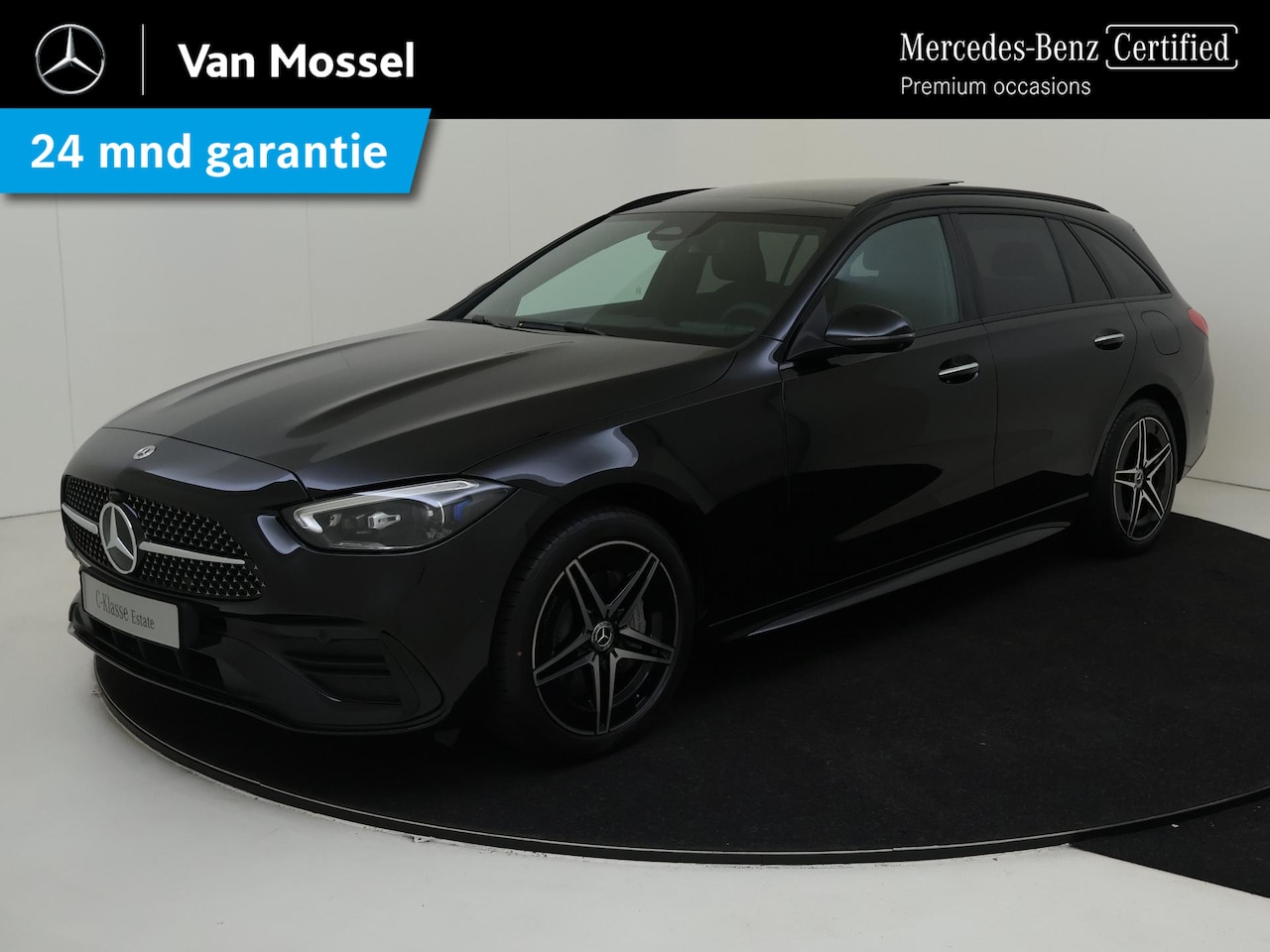 Mercedes-Benz C-klasse Estate - 300 e Star Edition AMG Line Plus /panoramadak /Distronic /HUD /Burmester /360 Camera - AutoWereld.nl