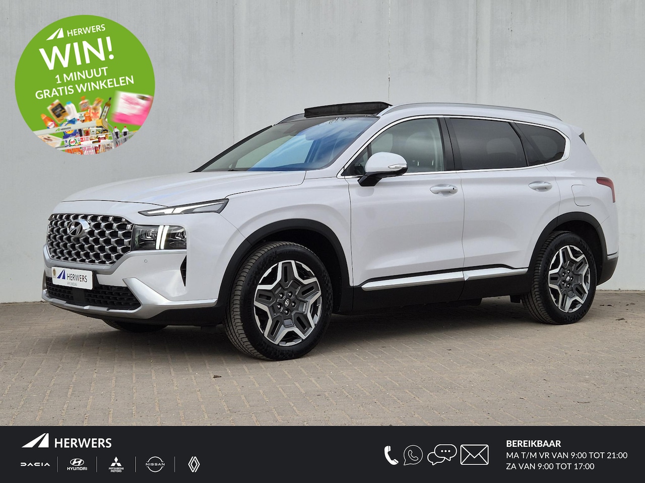 Hyundai Santa Fe - 1.6 T-GDI PHEV Premium Sky Automaat / HUD / Trekgewicht 1350 Kg / Trekhaak afneembaar 13-p - AutoWereld.nl