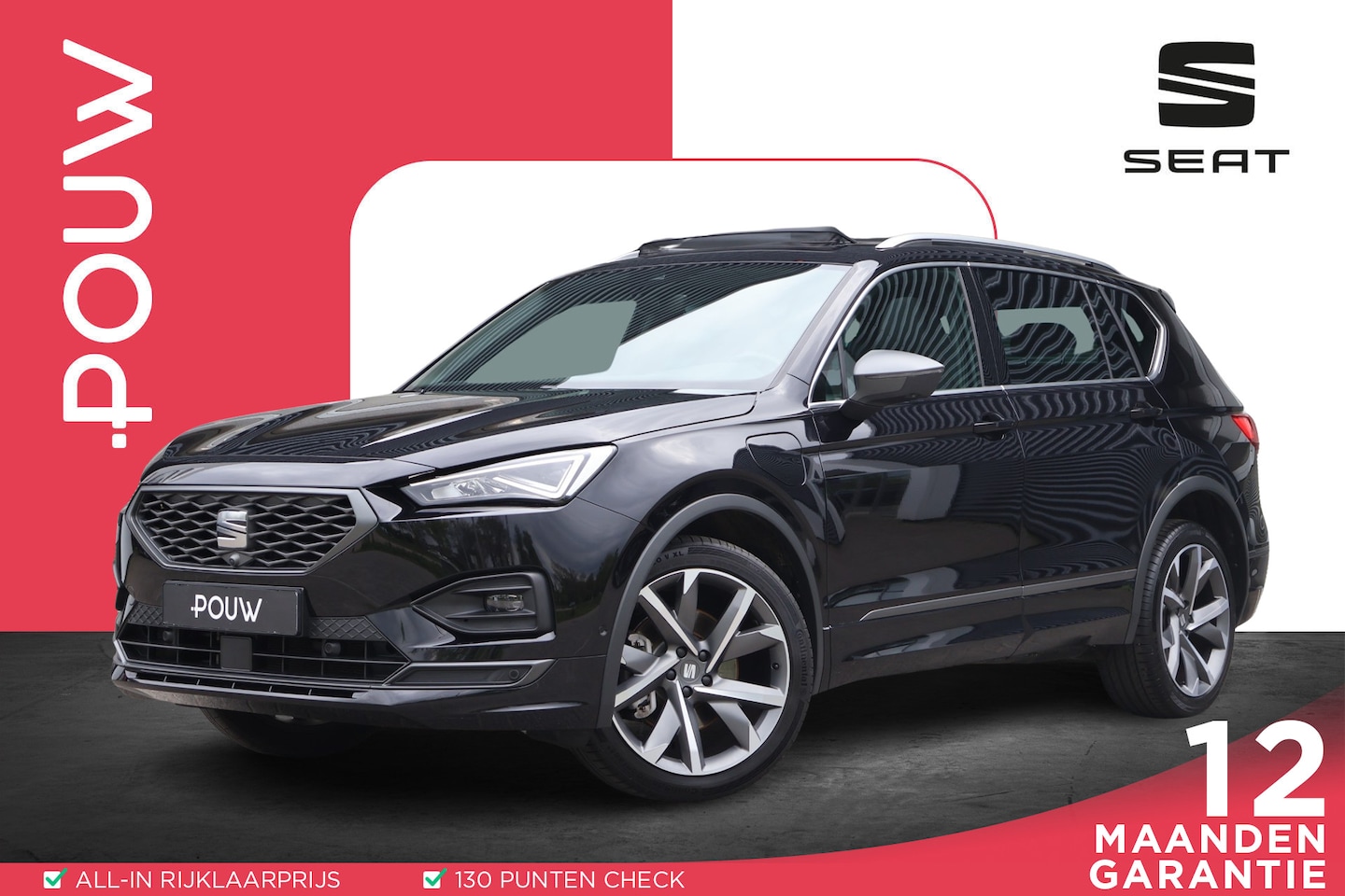 Seat Tarraco - 1.4 TSI e-Hybrid PHEV FR Business | SoH 100% | Panoramadak | Navigatie | Trekhaak - AutoWereld.nl
