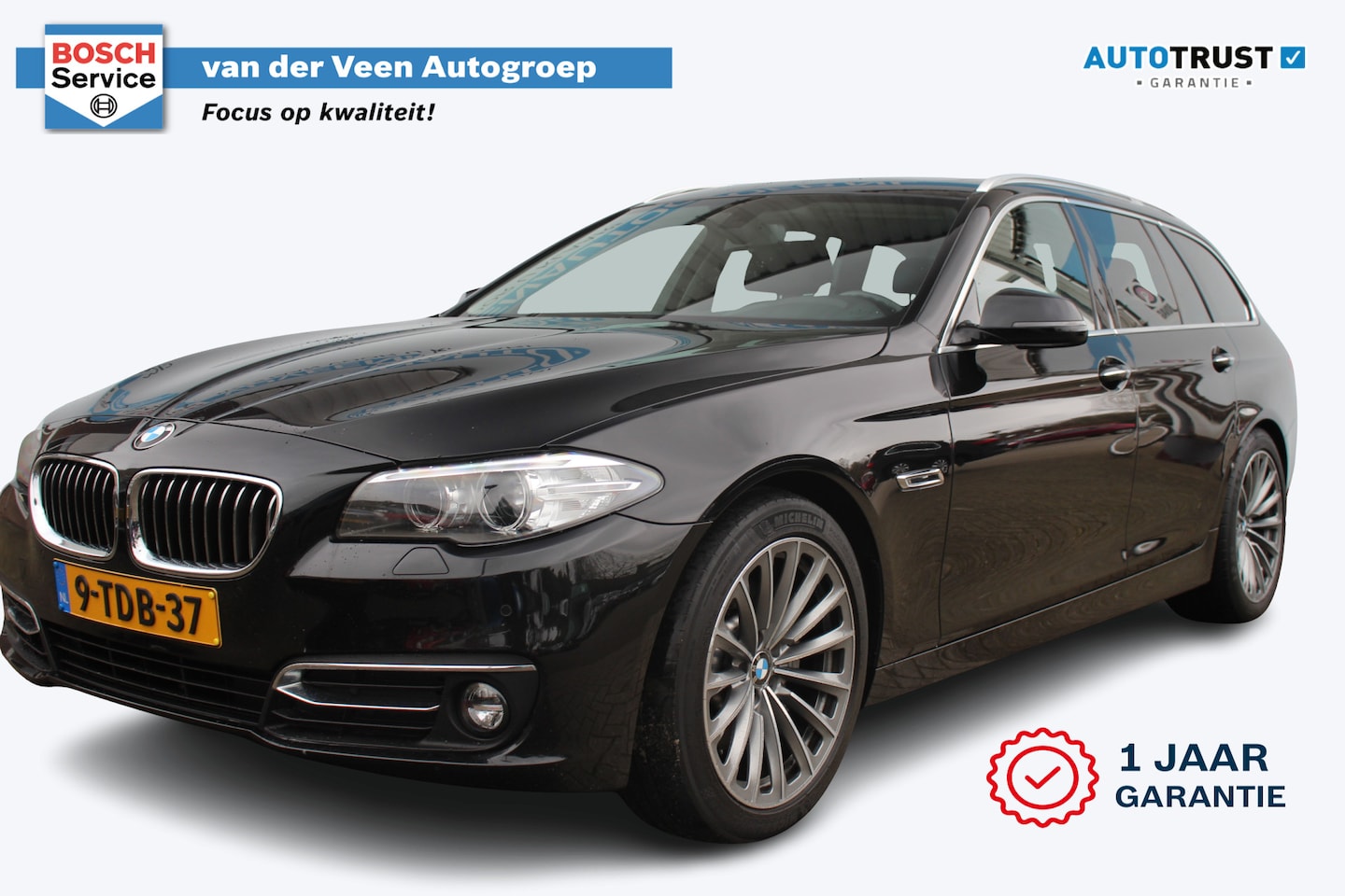BMW 5-serie Touring - 528i High Luxury Edition | Navigatie | Cruise control | Stoelverwarming | Schuif / kantel - AutoWereld.nl