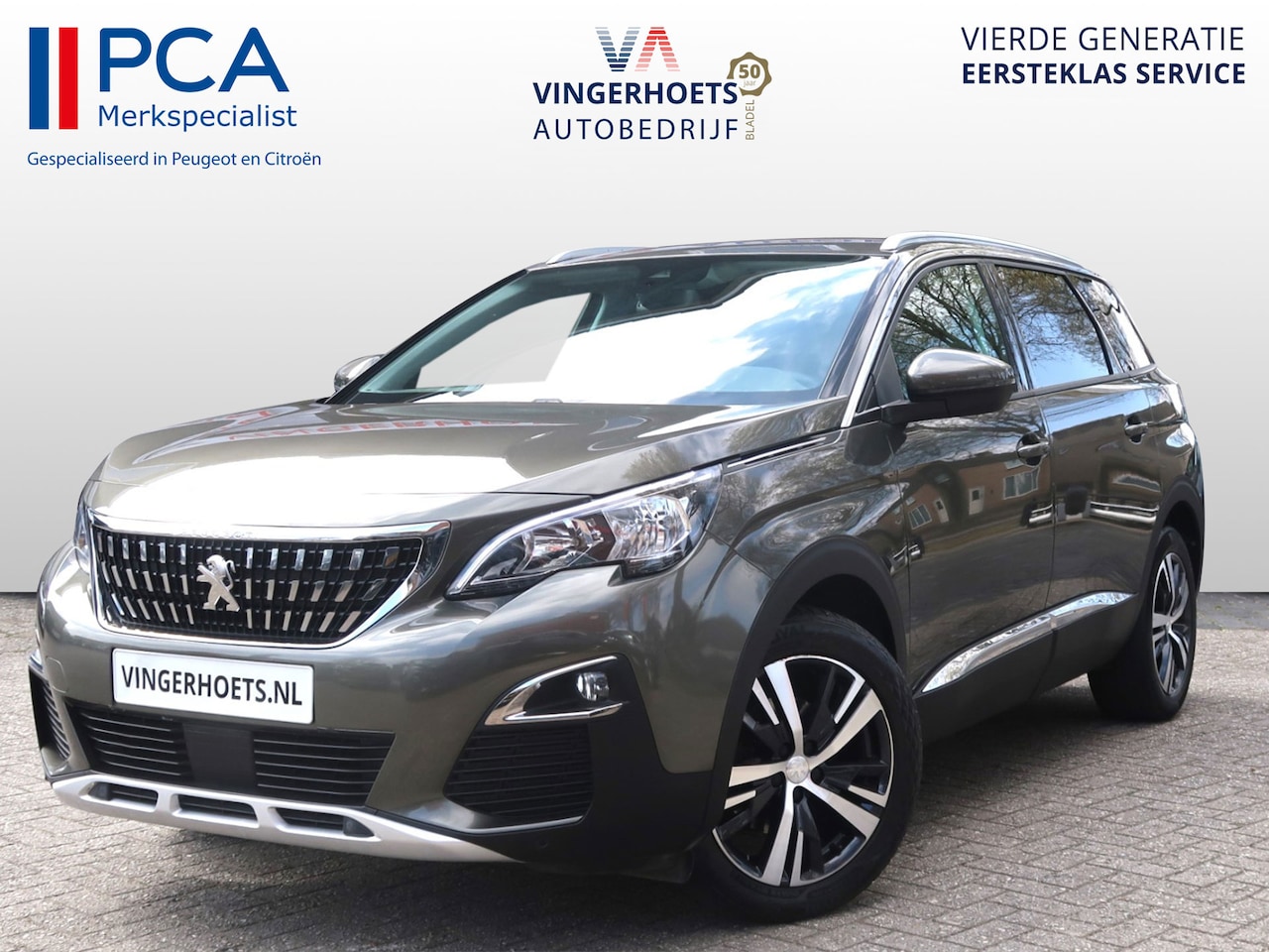 Peugeot 5008 - 130 Pk Benzine * AUTOMAAT * 7-Persoons * Hele Mooie Luxe * Navigatie * 1/2 Leder Interieur - AutoWereld.nl