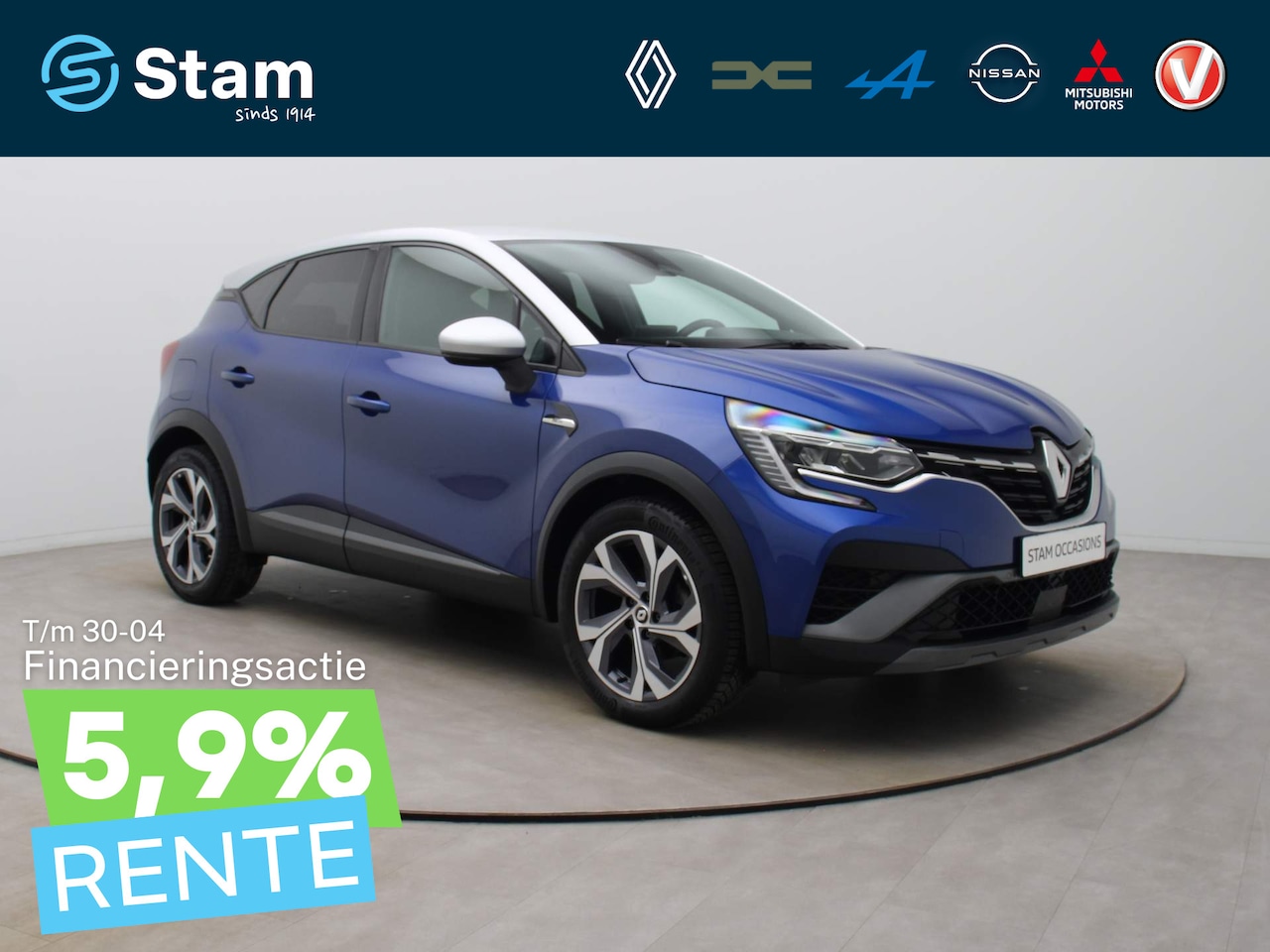 Renault Captur - Mild Hybrid 160pk R.S. Line EDC/AUTOMAAT Camera | Climate | Navi | Parksens. v+a | 18" Vel - AutoWereld.nl