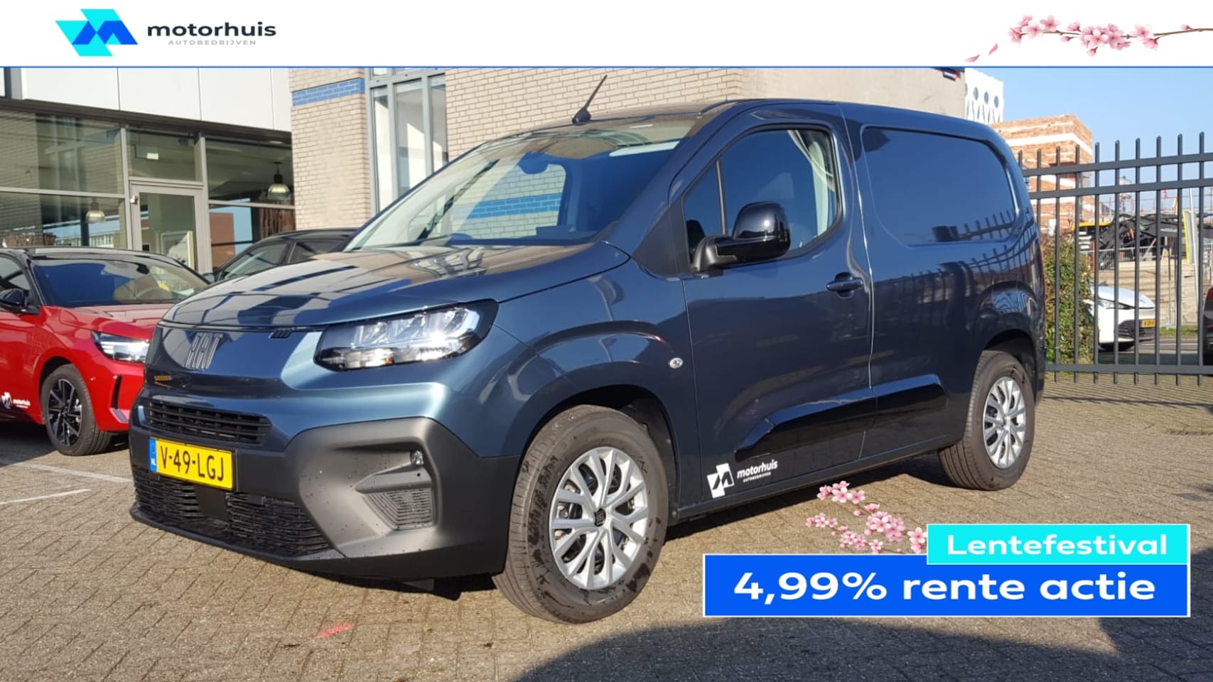 Fiat Doblò Cargo - 136PK 100% elektrisch + DEMO VOORDEEL..!! - AutoWereld.nl