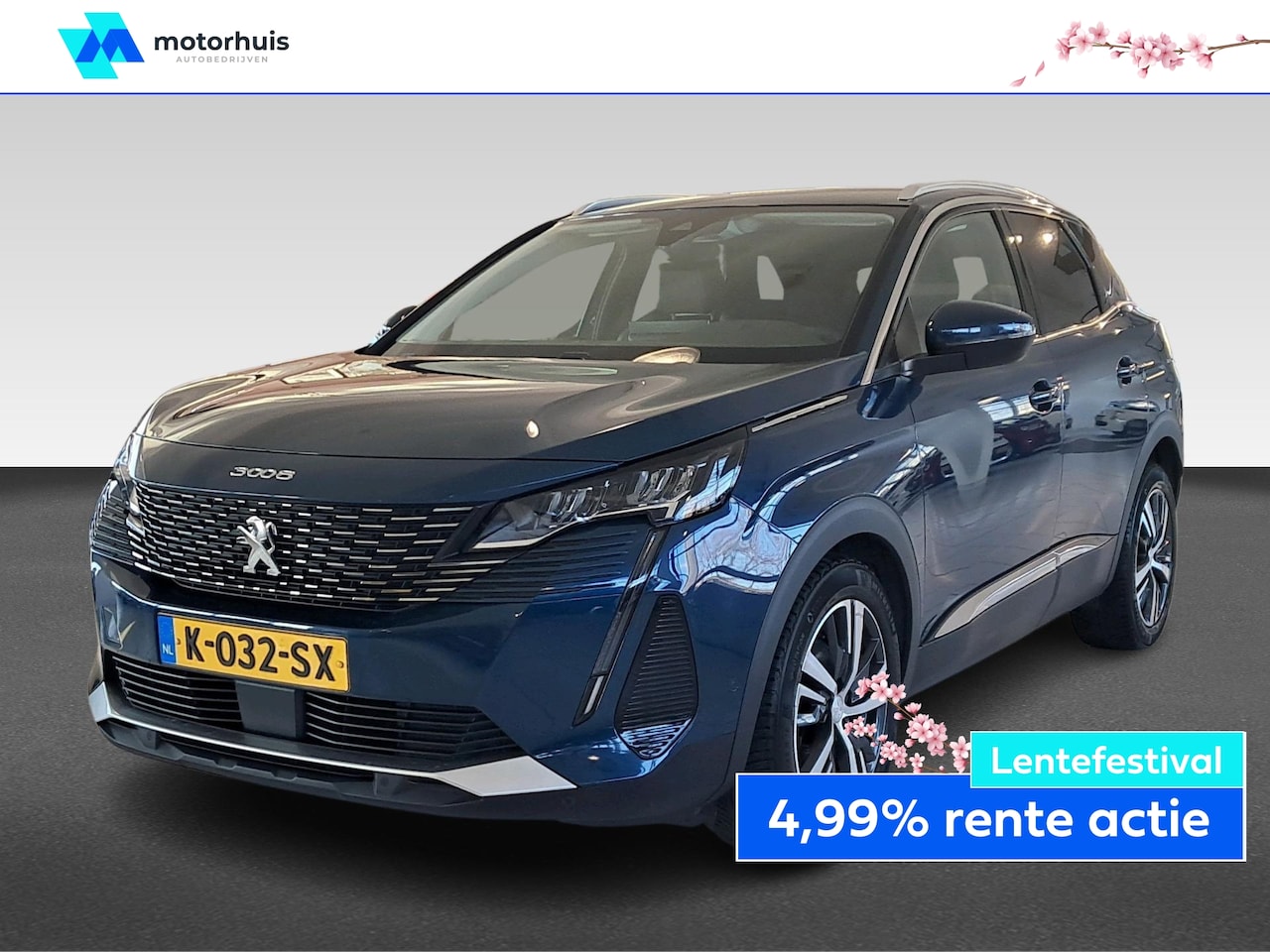 Peugeot 3008 - 1.2 PureTech 130pk Blue Lease Allure / Navigatie / LED / Camera - AutoWereld.nl