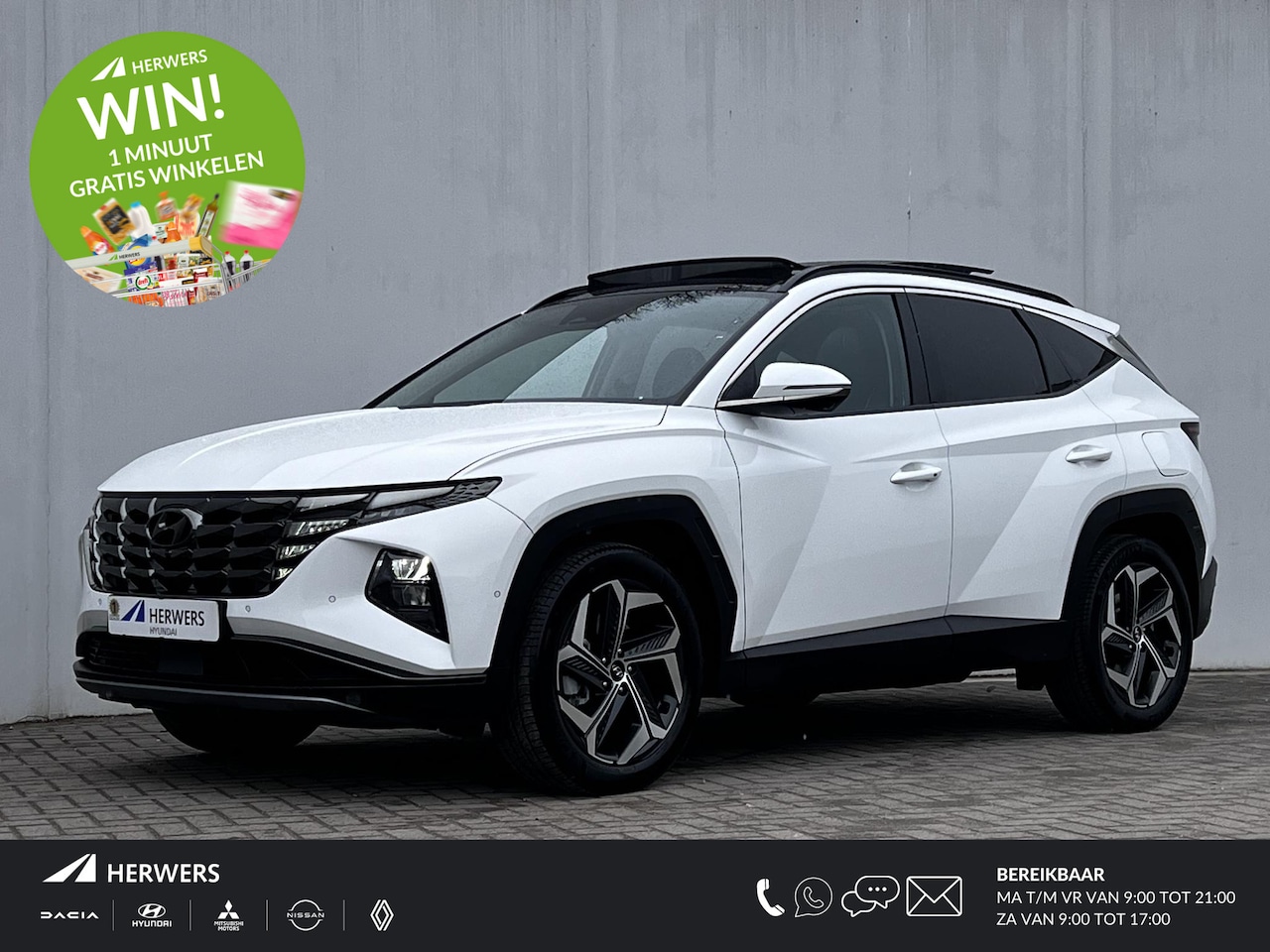 Hyundai Tucson - 1.6 T-GDI HEV 230pk Premium Sky Automaat / Trekgewicht 1.650 kg / Glazen schuif-kanteldak - AutoWereld.nl