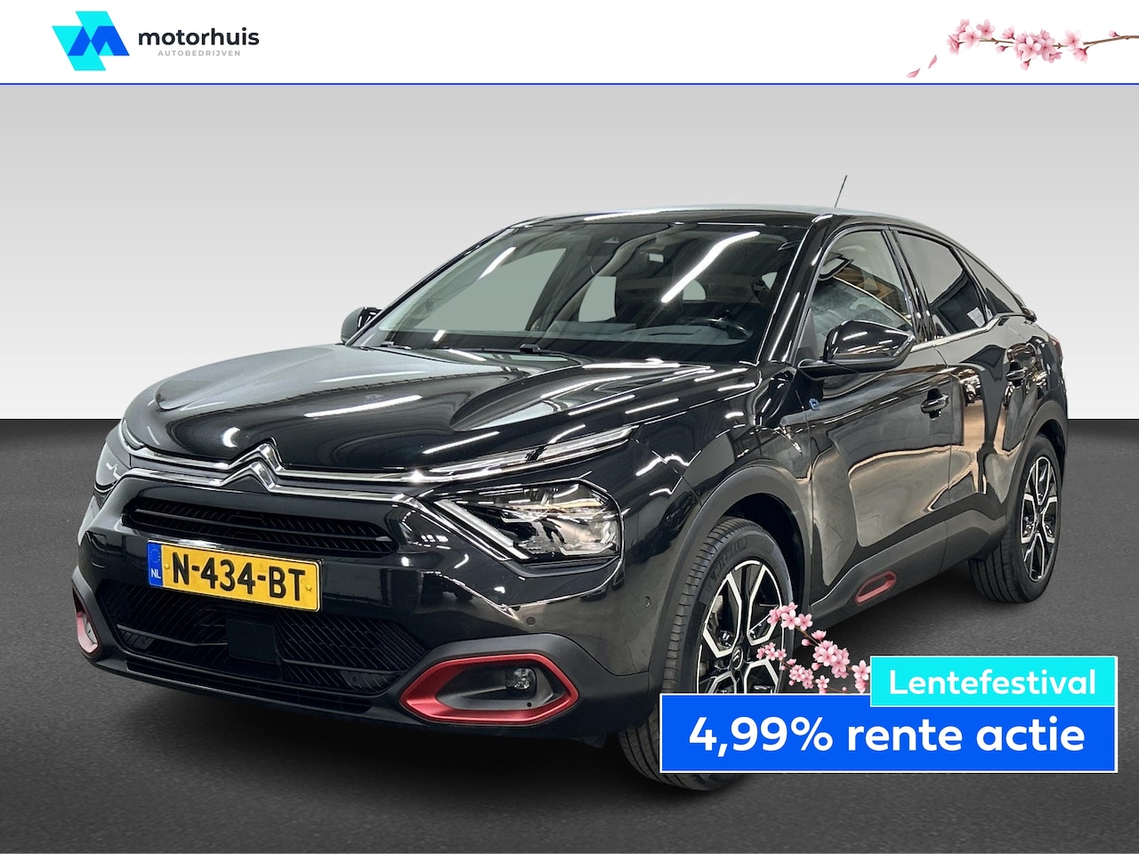 Citroën Ë-C4 - EV 50kWh 136PK SHINE PANO LEDER NAVI FULL LED CAMERA NAP - AutoWereld.nl
