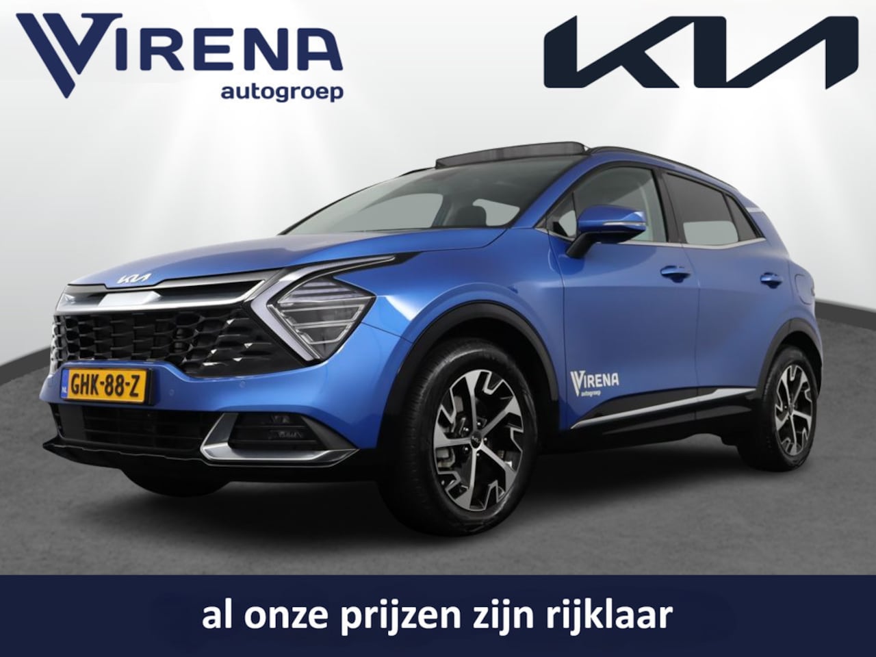 Kia Sportage - 1.6 T-GDi Hybrid DynamicPlusLine - Direct leverbaar! - Navigatie - Panorama dak - Stoel-/s - AutoWereld.nl