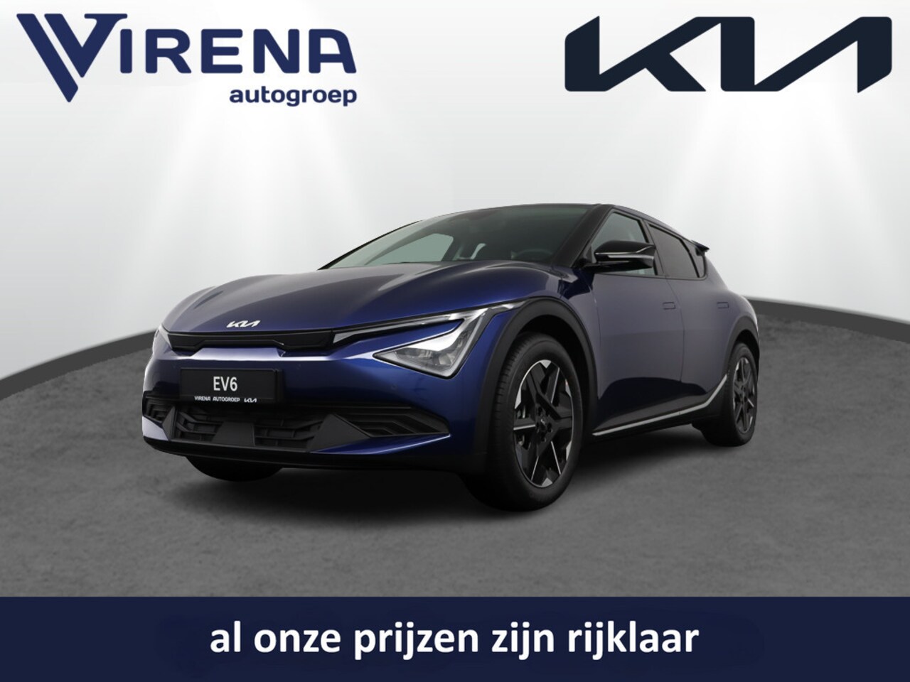 Kia EV6 - Light Edition 63 kWh - €2.000 inruilpremie - Navigatie - Getint Glas - Stoel-/stuurverwarm - AutoWereld.nl