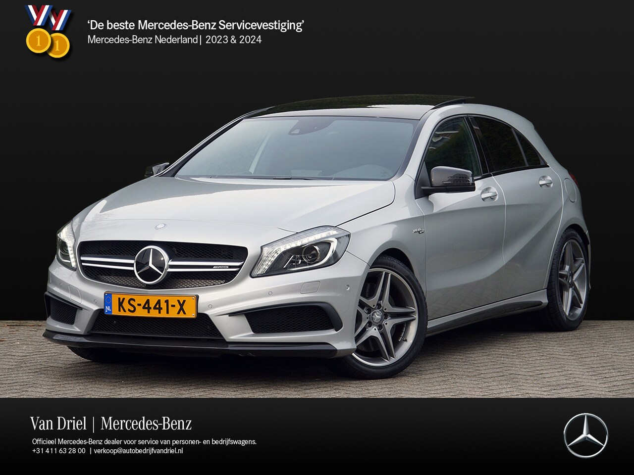 Mercedes-Benz A-klasse - AMG 45 4MATIC | Carbon Rijassistentie Leder Sound Panorama - AutoWereld.nl