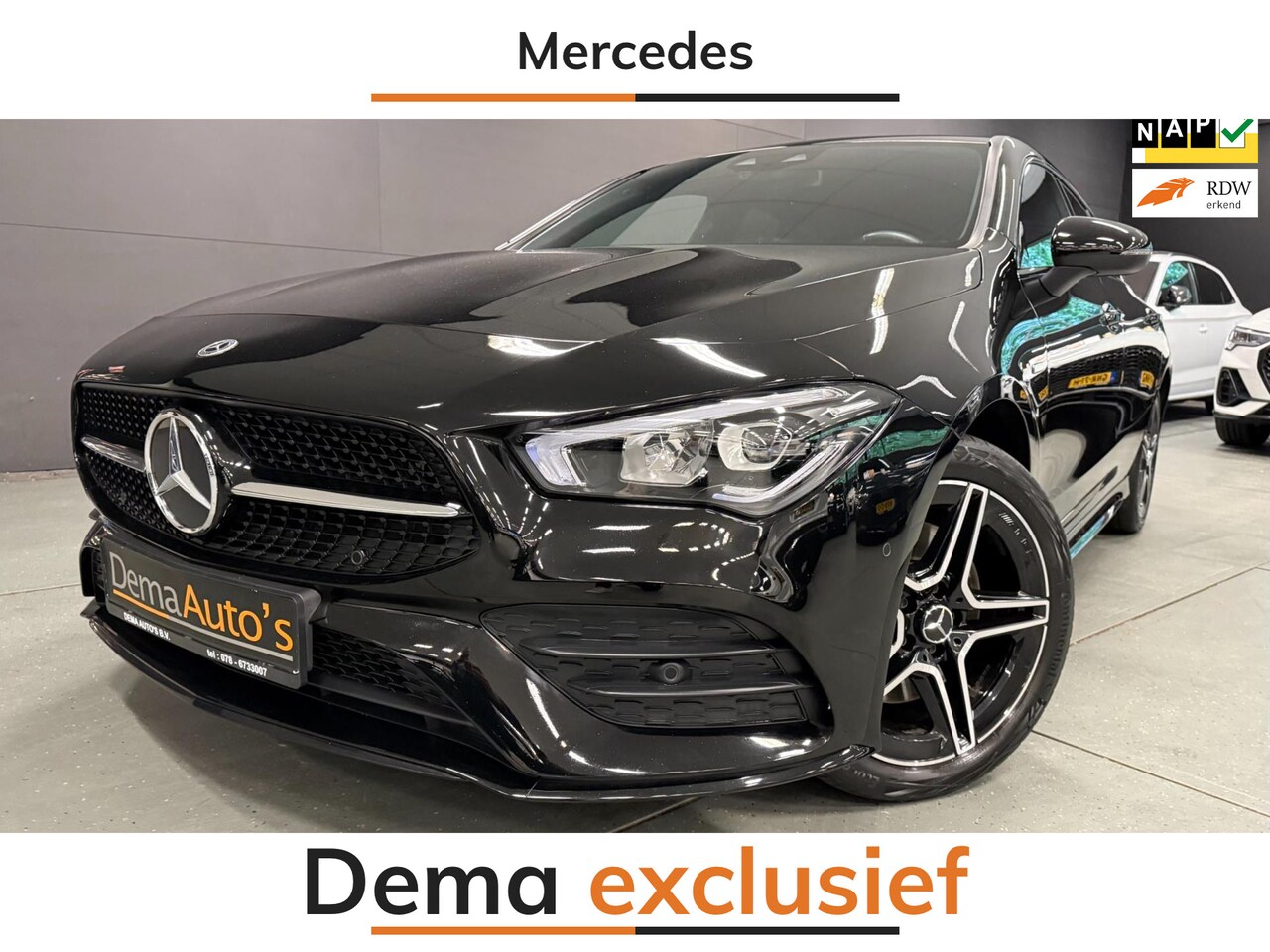 Mercedes-Benz CLA-klasse Shooting Brake - 250 e AMG-PREMIUM 218PK NAVI/V-COCKPIT/DAB/CARPLAY/SFEERVERL/CRUISE/ECC/PDC/// - AutoWereld.nl