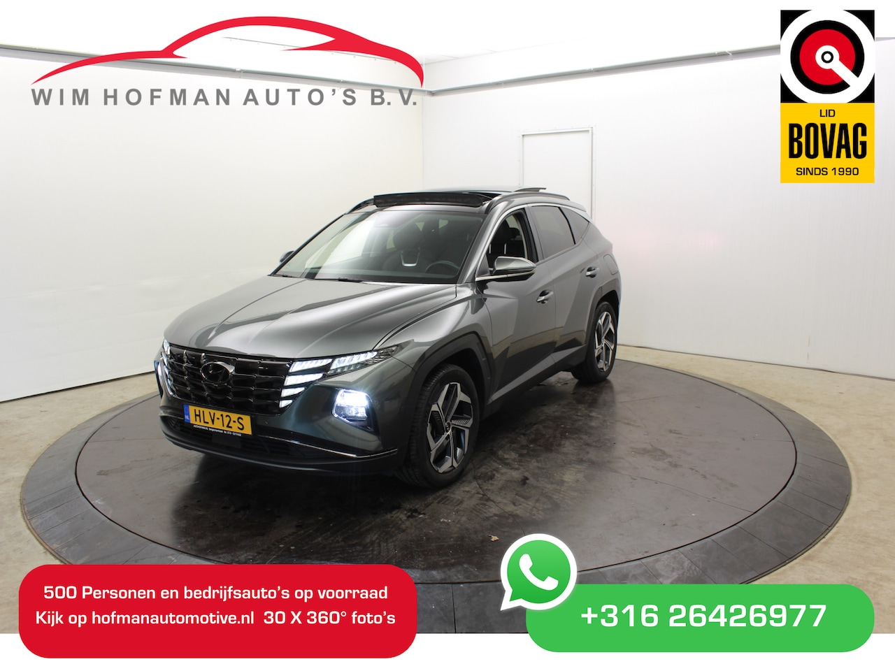 Hyundai Tucson - 1.6 T-GDI PHEV Premium Sky 4WD Trekh El aKlep Pano Vol leder - AutoWereld.nl