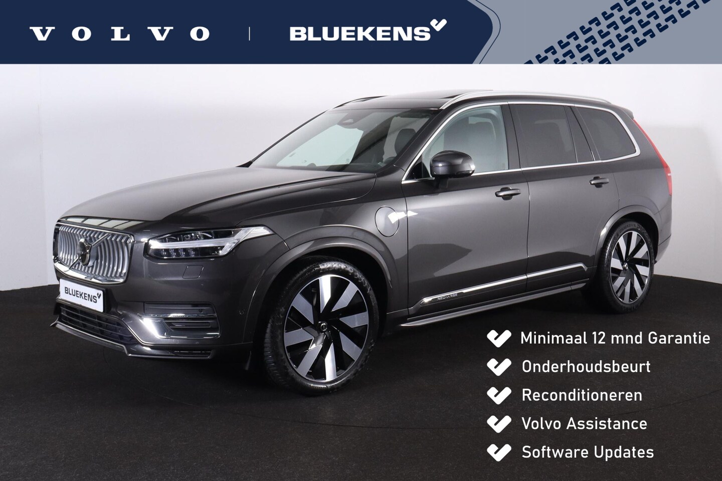 Volvo XC90 - T8 Recharge AWD Ultimate Bright - LONG RANGE - Luchtvering - Panorama/schuifdak - IntelliS - AutoWereld.nl