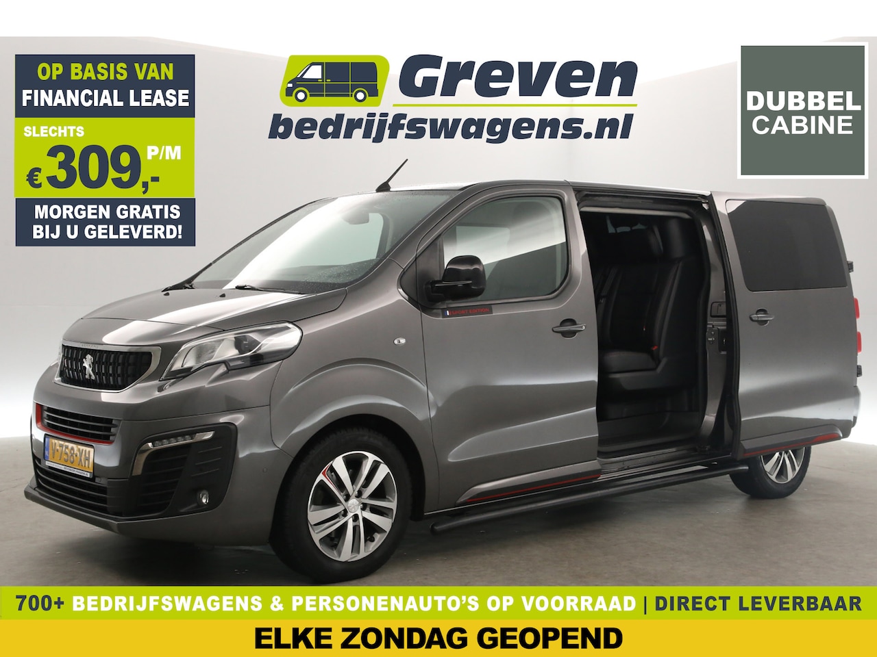 Peugeot Expert - 231L 2.0 BlueHDI L3H1 | 150PK | Dubbele Cabine | 5 Persoons | LED Airco Cruise Camera Carp - AutoWereld.nl