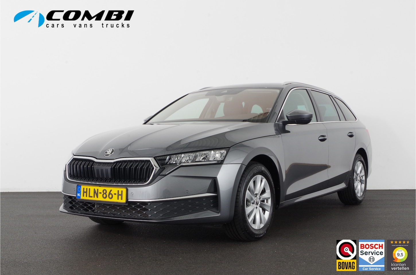 Skoda Octavia Combi - 1.5 TSI MHEV Business Edition > Adapt. cruise/Winter-pakket/sfeerverlichting/Graphite Grey - AutoWereld.nl