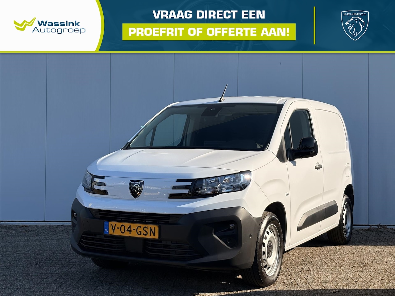 Peugeot Partner - 1.5 BlueHDi 100pk 3-zits Asphalt | Navigatie | Cruise Control | Binnenspiegel Camera | - AutoWereld.nl