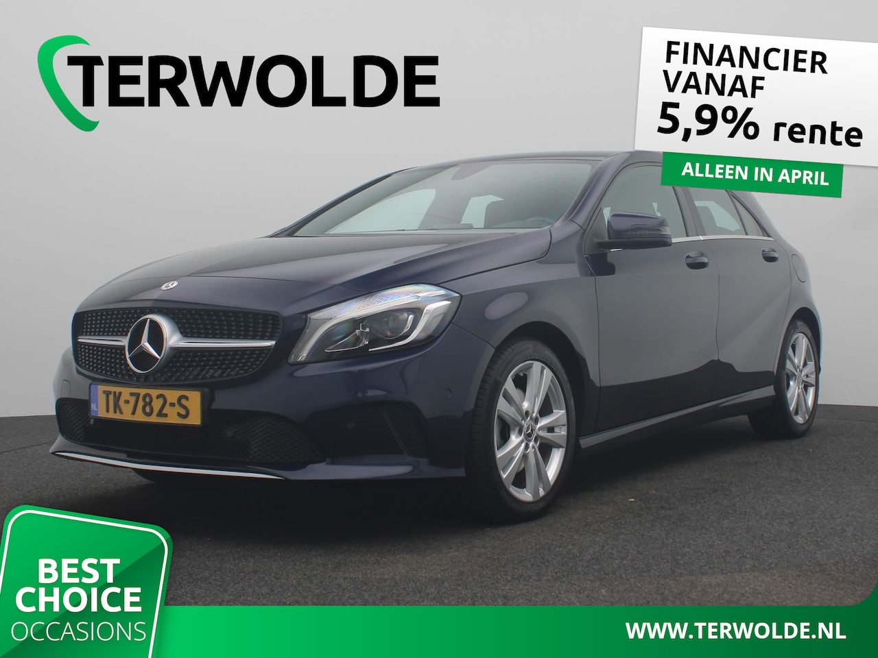 Mercedes-Benz A-klasse - 180 Prestige | AUTOMAAT | Bruin Leder | Climate Control | Stoelverw. | - AutoWereld.nl