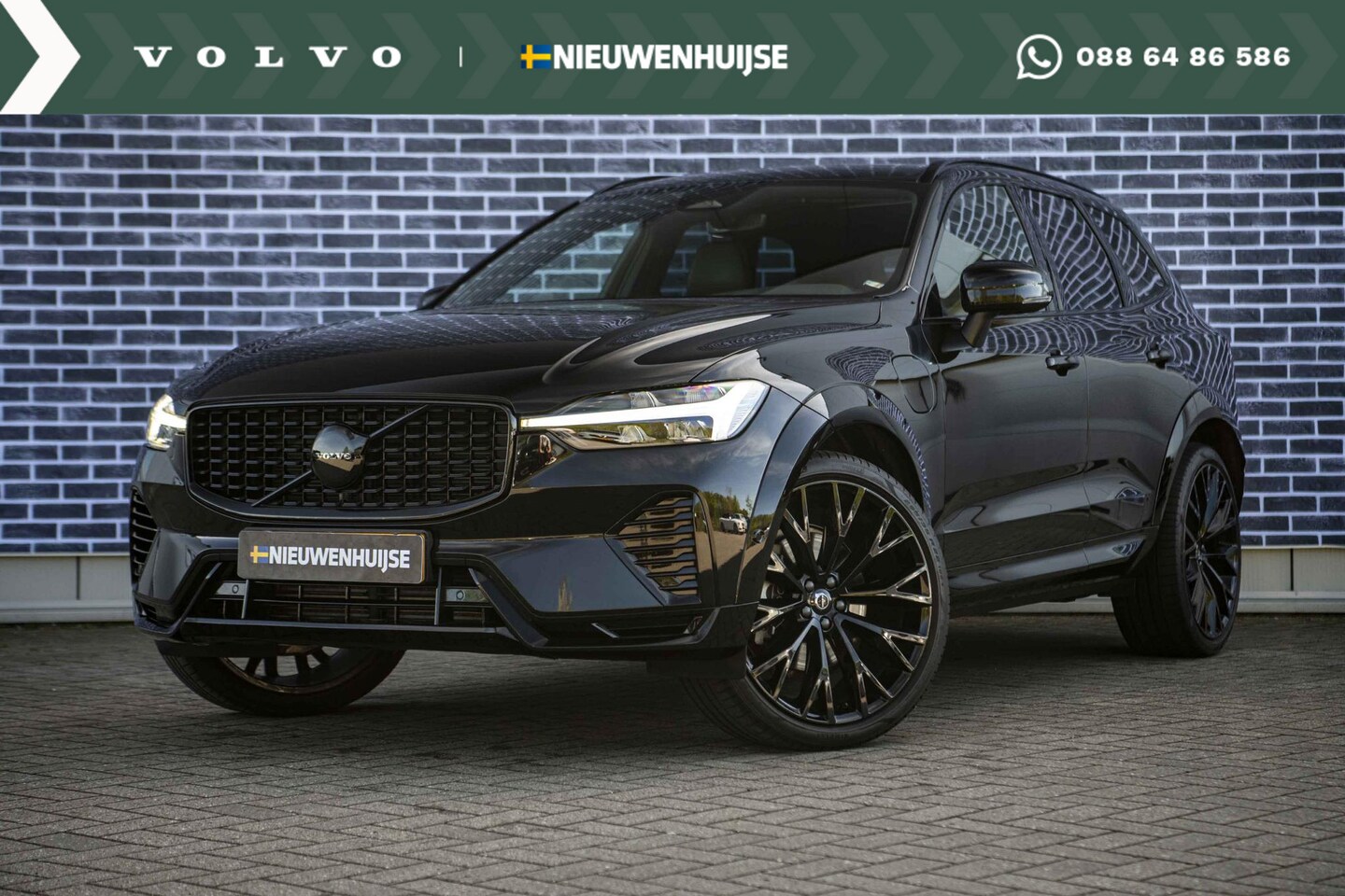 Volvo XC60 - 2.0 T6 Plug-in hybrid AWD Black Edition | Long Range | 22" | Black Pack | Adaptieve Cruise - AutoWereld.nl