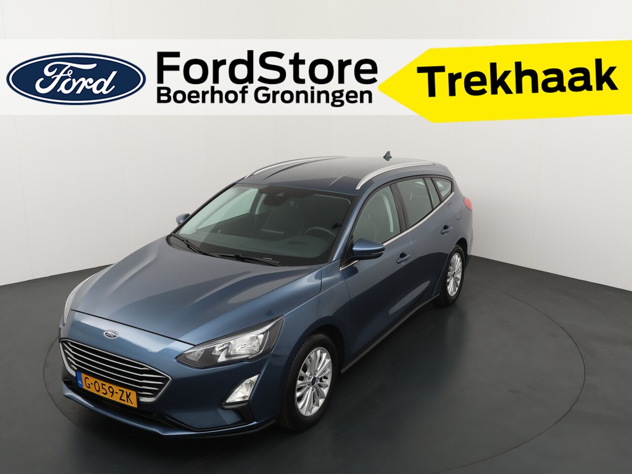 Ford Focus Wagon - EcoBoost 125 pk Titanium | Winter Pack | Elek. Trekhaak | LED | Navi | Clima | Cruise | Ke - AutoWereld.nl