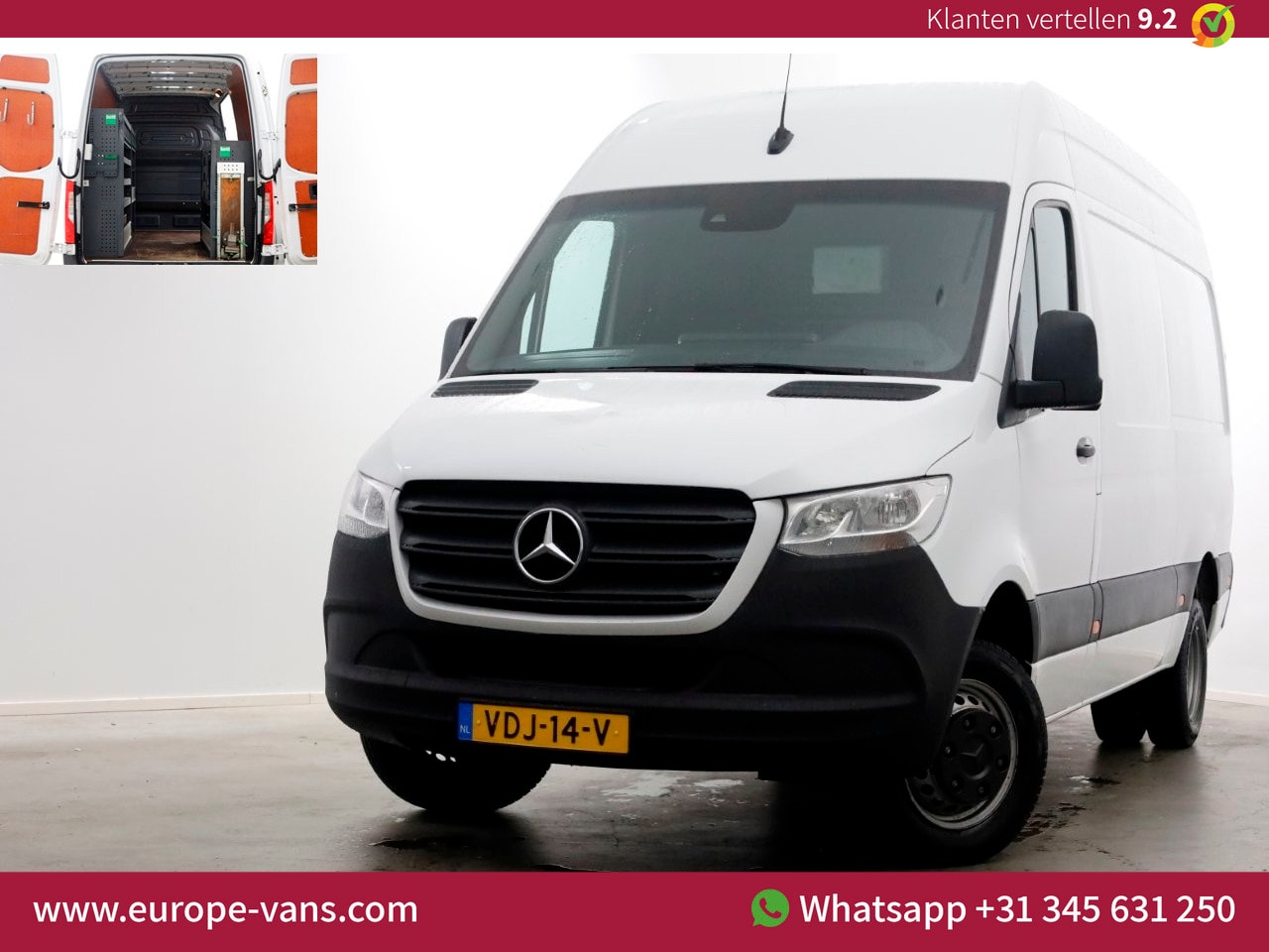 Mercedes-Benz Sprinter - 516 CDI 163pk E6 L2H2 Airco/Inrichting/230V Trekhaak 3500kg 11-2019 - AutoWereld.nl