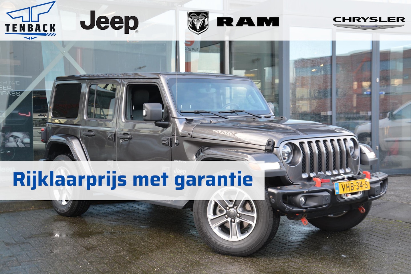 Jeep Wrangler - 2.2D Sahara 1e eig | Grijs kent ex btw | Rijdklaarprijs - AutoWereld.nl