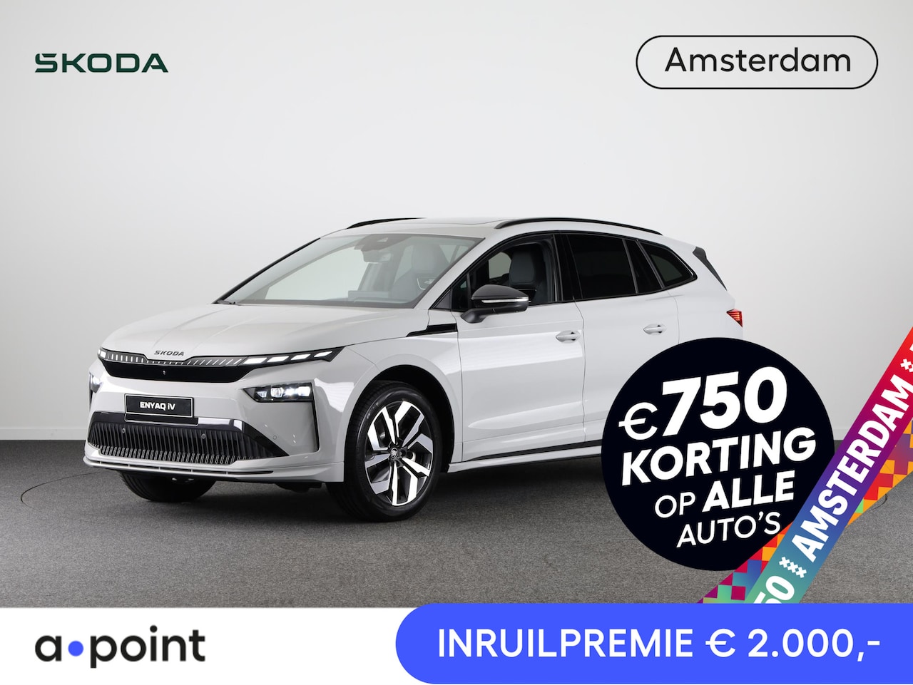 Skoda Enyaq iV - 85 Sportline 286 pk | Business upgrade pakket - ADVANCED | Panoramadak - AutoWereld.nl