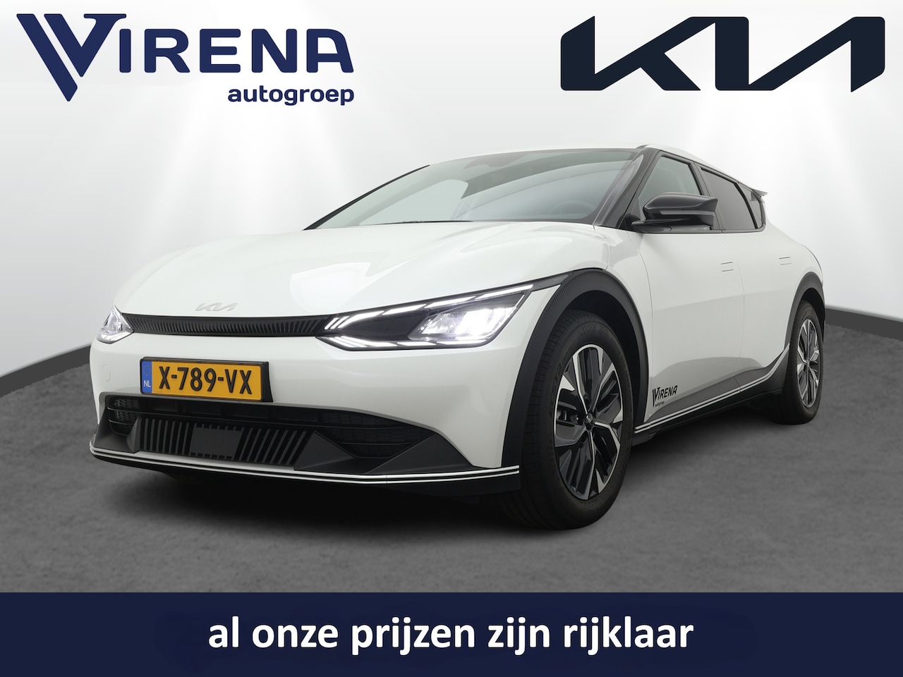 Kia EV6 - Light 58 kWh * Rijdende Demo * - Navigatie - Apple Carplay/Android Auto - Climate Control - AutoWereld.nl