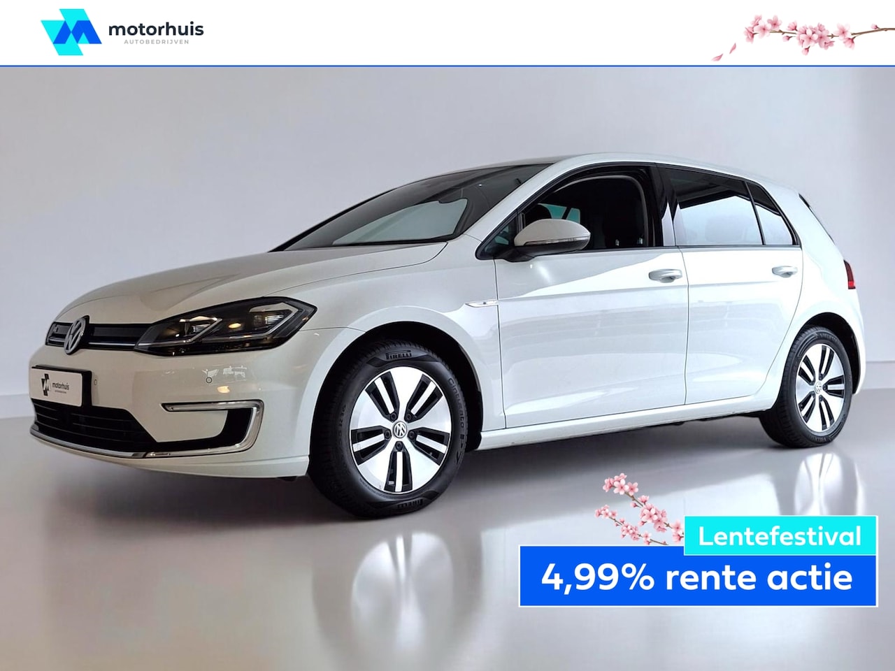 Volkswagen e-Golf - Vii e-Golf elektromotor 136pk 5D AUTOMAAT NAVI LED CAMERA - AutoWereld.nl