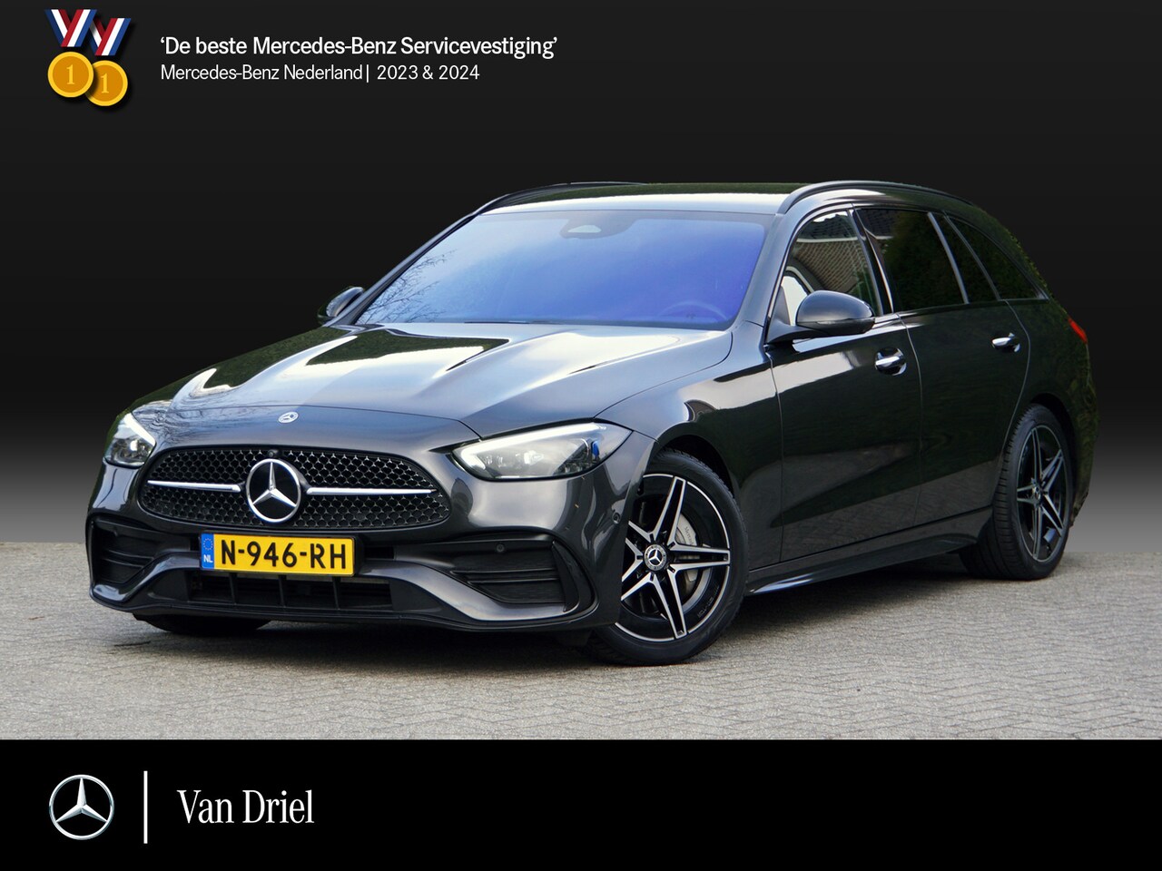 Mercedes-Benz C-klasse Estate - C 200 d AMG Line Night Estate | Memory Sound Keyless Trekhaak - AutoWereld.nl