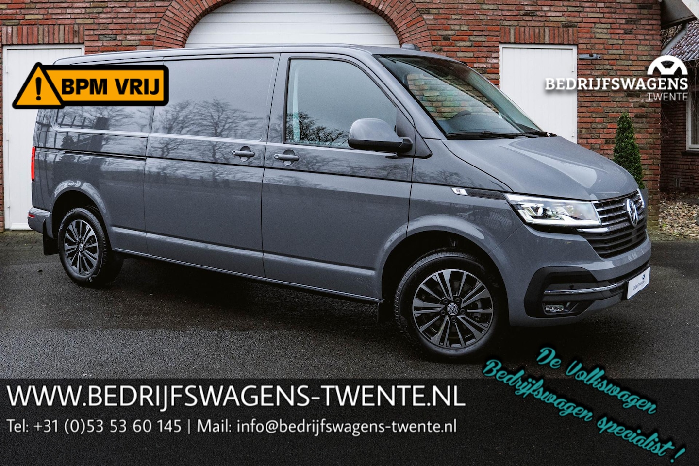 Volkswagen Transporter - T6.1 2.0 TDI 150 PK DSG L2H1 BULLI A-Klep ACC | Lane Assist | Side Assist | Virtual cockpi - AutoWereld.nl
