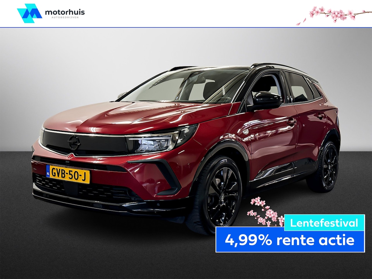 Opel Grandland - 1.2 TURBO 130PK EAT8 AUTOMAAT GS-LINE NAVI PRO TEL LED CAMERA 18INCH - AutoWereld.nl