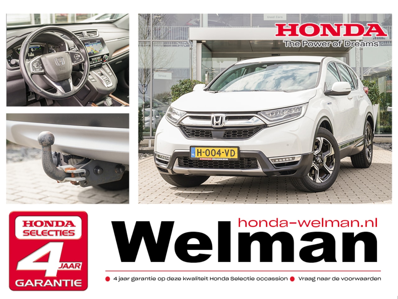 Honda CR-V - 2.0i e:HEV HYBRID ELEGANCE - TREKHAAK - 184 PK - AUTOMAAT - AutoWereld.nl
