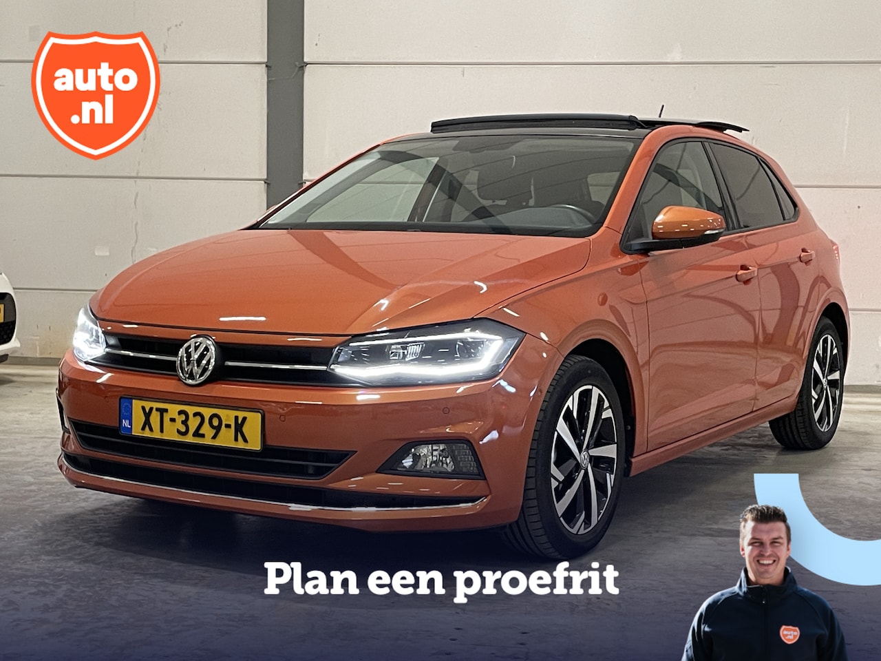 Volkswagen Polo - 1.0 TSI Highline | Panoramadak | Camera | Carplay | Dodehoek detectie | LED | Digital Cock - AutoWereld.nl