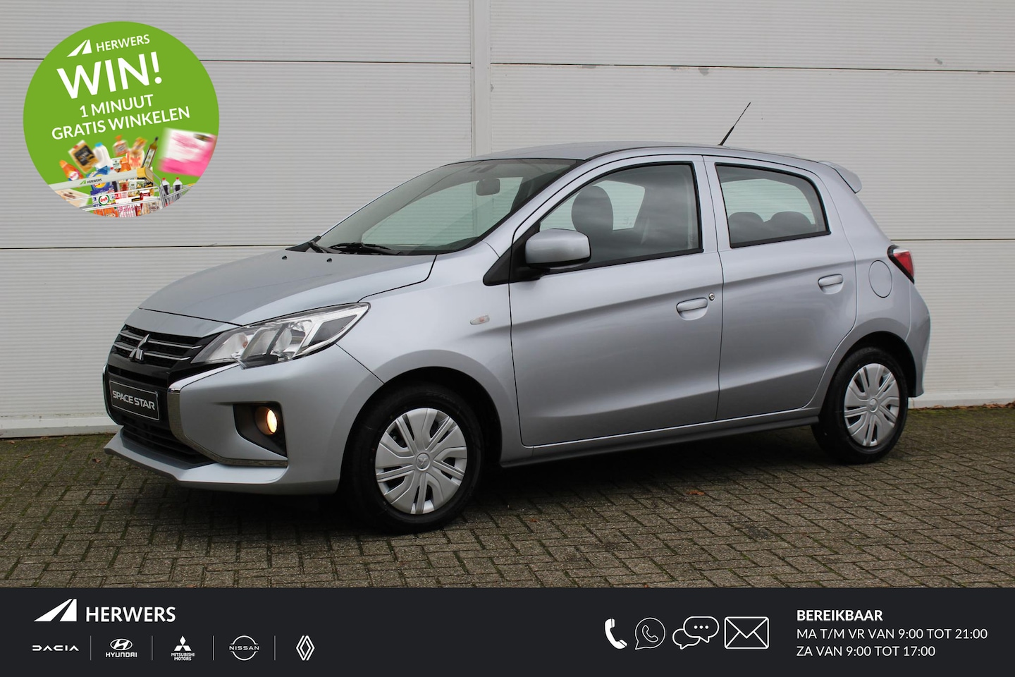 Mitsubishi Space Star - 1.2 Active / €4.185,- Op = Op Voordeel / €17.450,- Rijklaarprijs / Nieuw Uit Voorraad Leve - AutoWereld.nl