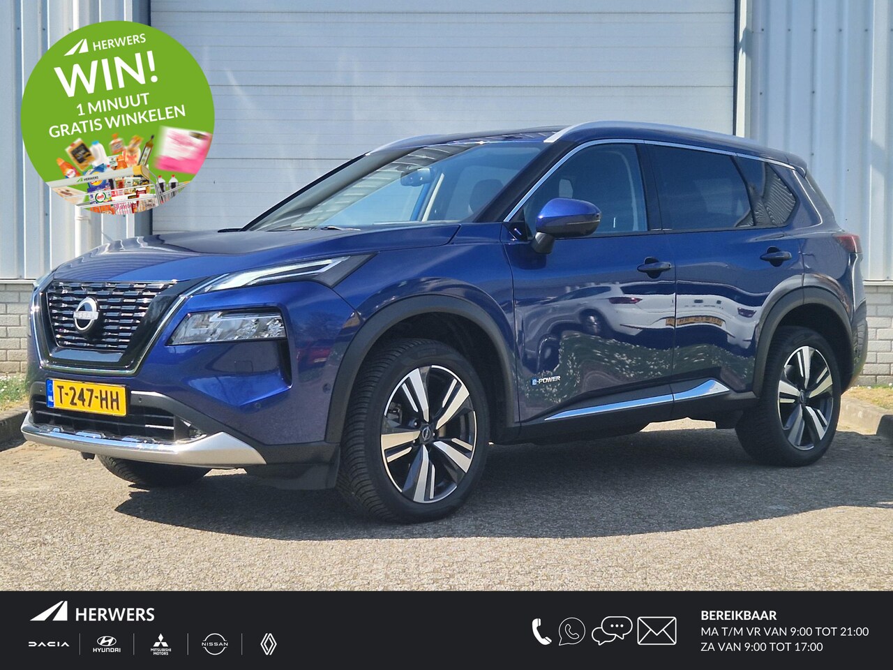 Nissan X-Trail - 1.5 e-4orce Tekna 4WD 7p. AUTOMAAT / Trekhaak / Voorstoelen, stuurwiel en voorruit verwarm - AutoWereld.nl