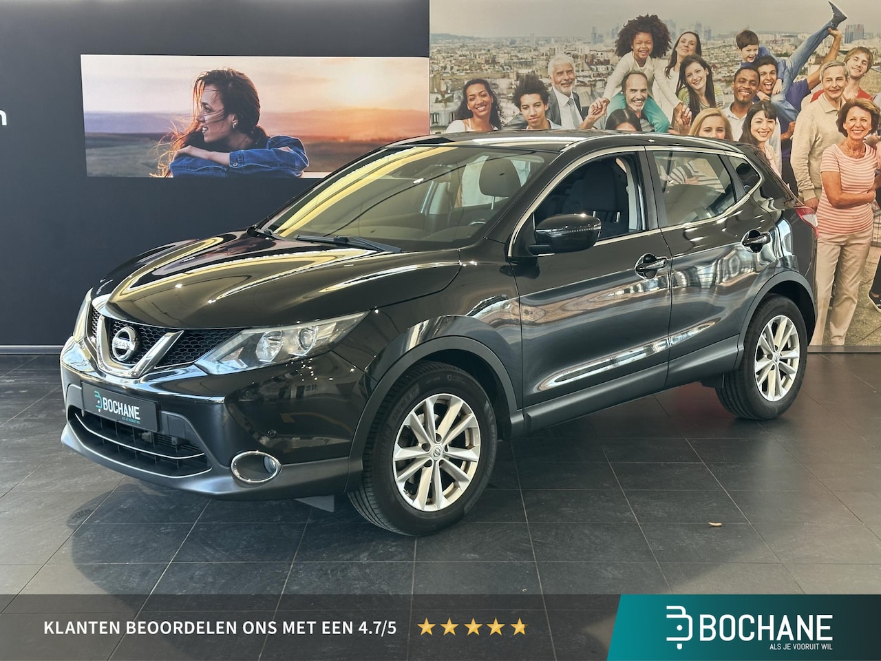 Nissan Qashqai - 1.2 Connect Edition NAVIGATIE | TREKHAAK | ACHTERUITRIJCAMERA | PARKEERSENSOREN VOOR-EN AC - AutoWereld.nl