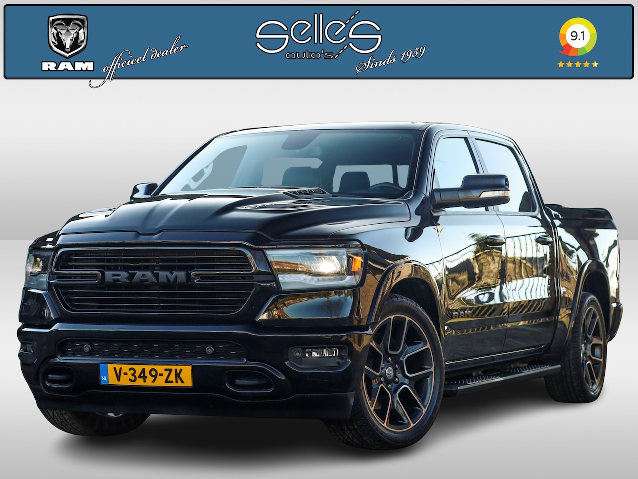 Dodge Ram 1500 - 5.7 V8 4x4 Crew Cab Laramie | Luchtvering  | stoel/stuur verwarming | 4x4| 22 inch velgen - AutoWereld.nl