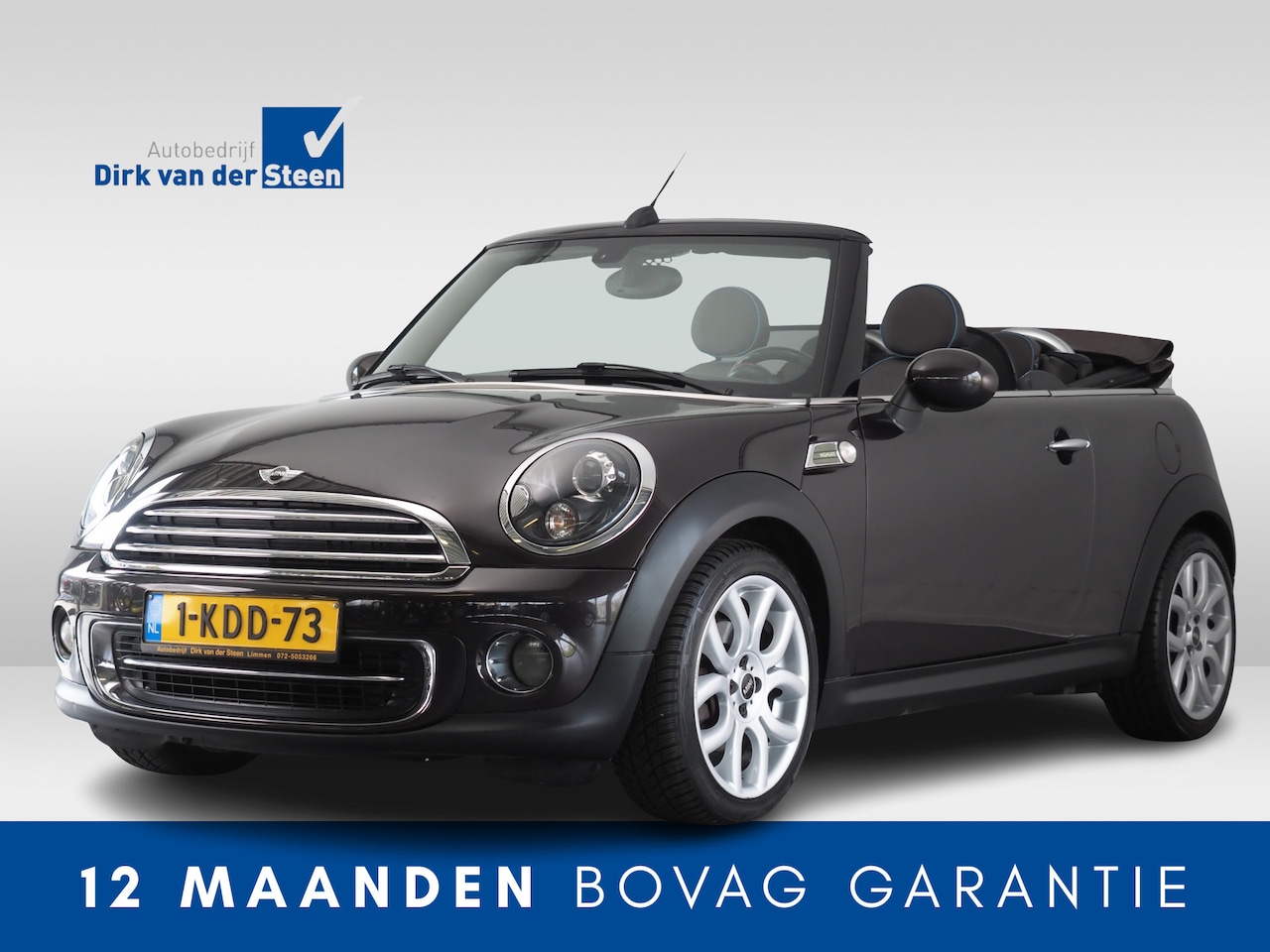MINI Cabrio - Mini 1.6 Cooper Highgate | Stoelverwarming | Parkeersensoren Achter | Navigatie | Climate - AutoWereld.nl