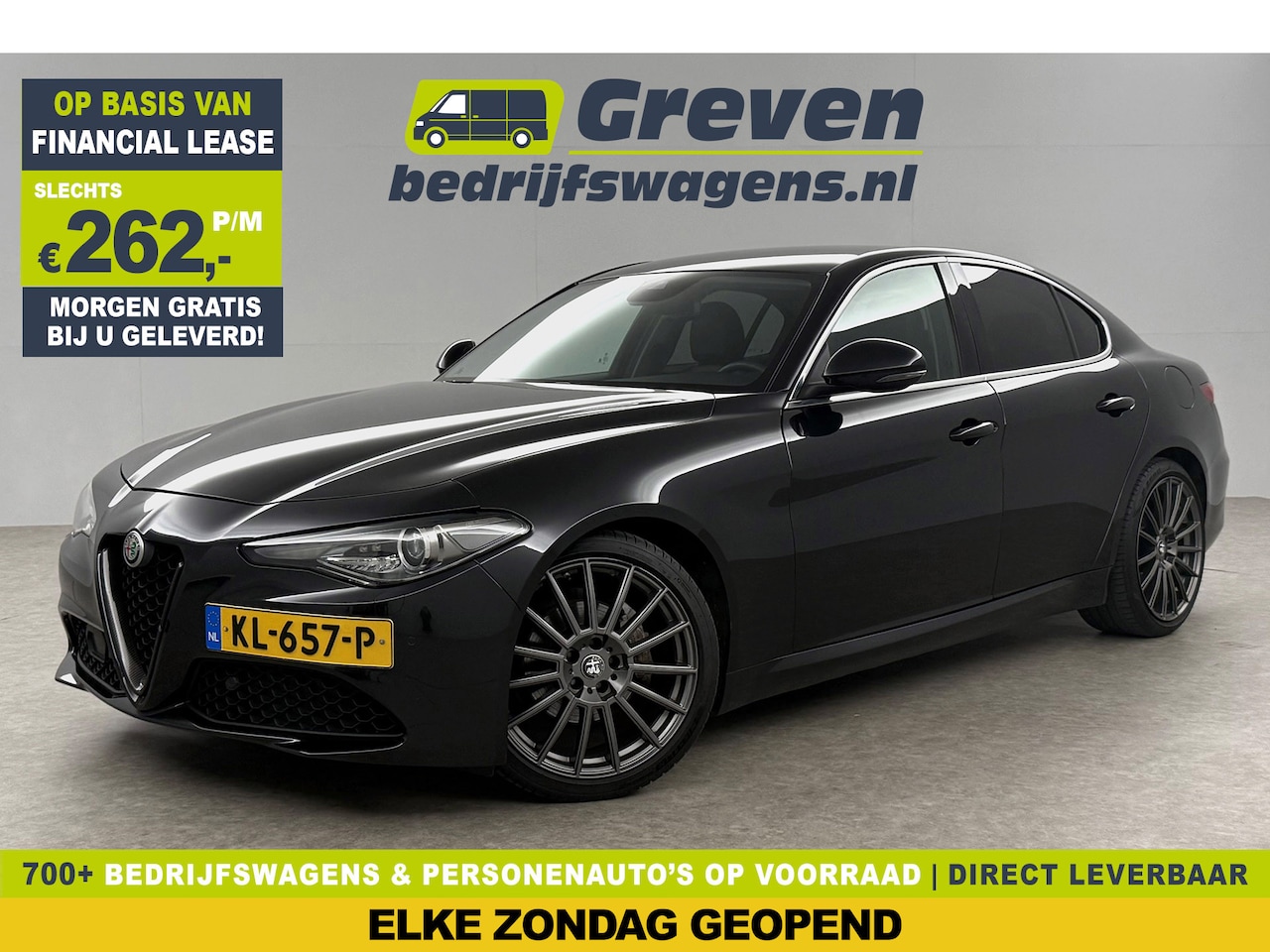 Alfa Romeo Giulia - 2.2 Eco Business Super 180PK LED Camera Cruise Clima Navi Leder 19"LMV - AutoWereld.nl