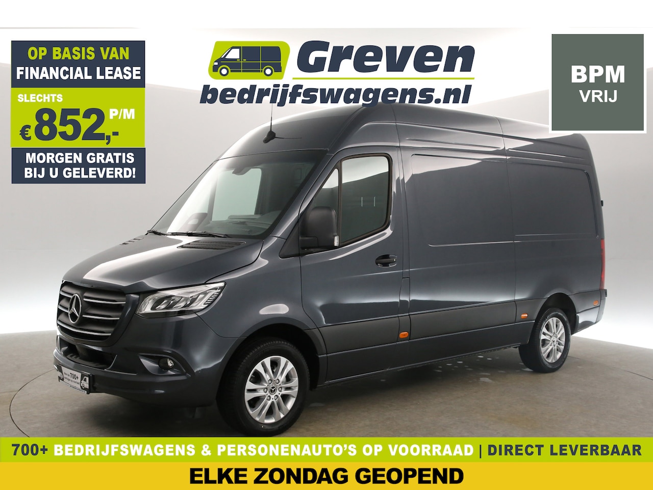 Mercedes-Benz Sprinter - 315 CDI L2H2 | NIEUW | BPM VRIJ | 3500KG Trekgew. 150PK Automaat Airco Adaptive-Cruise Cam - AutoWereld.nl