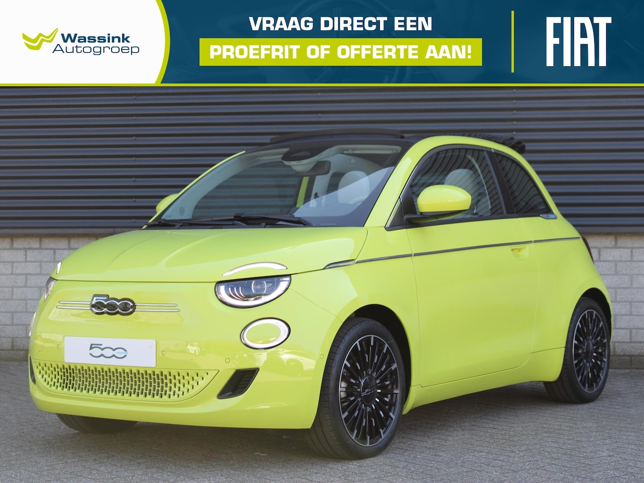 Fiat 500 C - La Prima Cabrio 42kWh I Navigatie I Adaptive Cruise Control I Camera I Parkeersensoren Voo - AutoWereld.nl