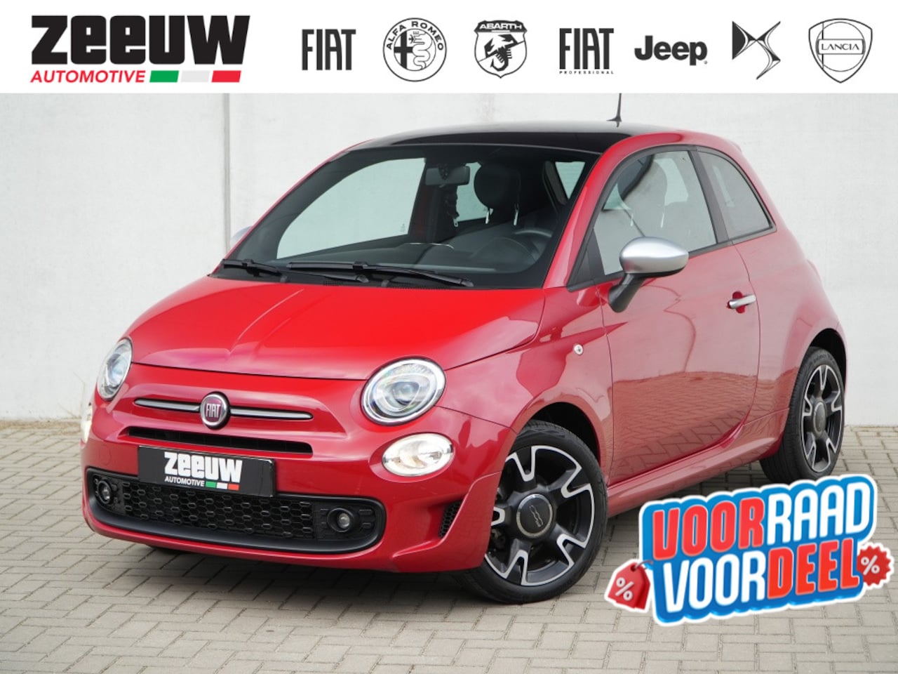 Fiat 500 - 1.0 Hybrid 70 PK Sport | Leder | Carplay | Cruise | 16" - AutoWereld.nl
