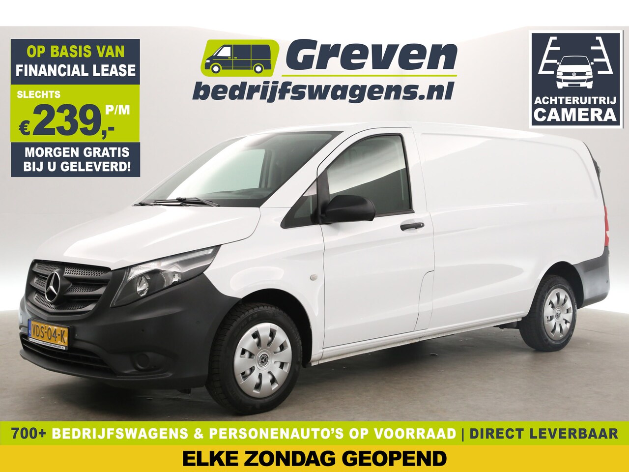 Mercedes-Benz Vito - 114 CDI Lang Airco Camera Cruise Navigatie PDC Elektrpakket Trekhaak - AutoWereld.nl