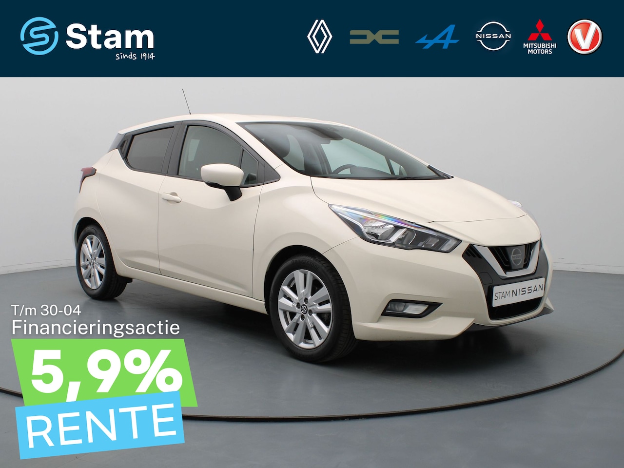 Nissan Micra - 1.0 IG-T N-Connecta Cruise | Carplay | Navi | Parkeersens. achter - AutoWereld.nl