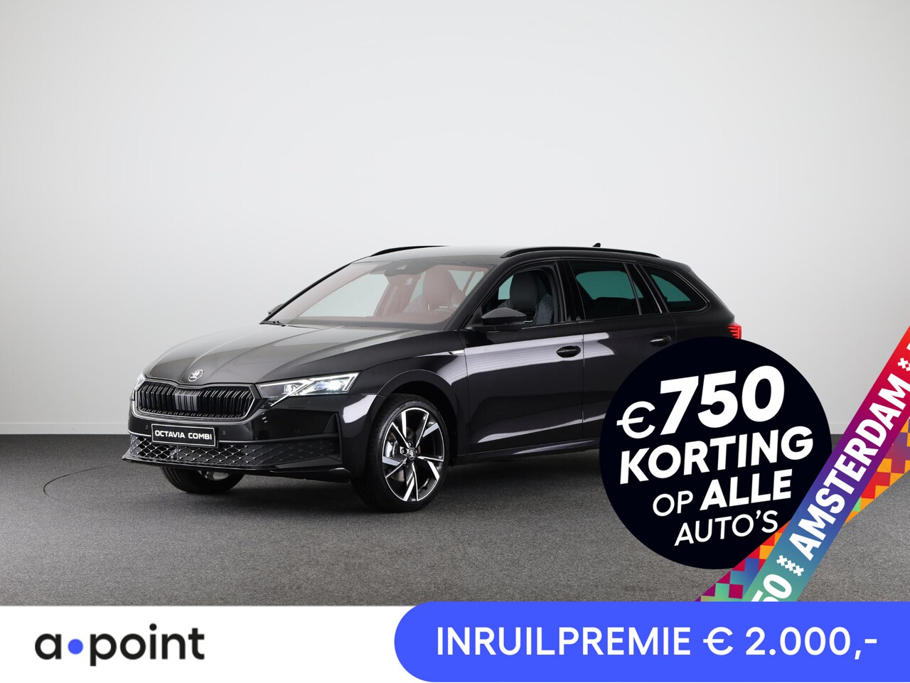 Skoda Octavia Combi - Sportline Business m-HEV 1.5 TSI 150 pk 7 versn. DSG | Navigatie pakket | Light & view | T - AutoWereld.nl
