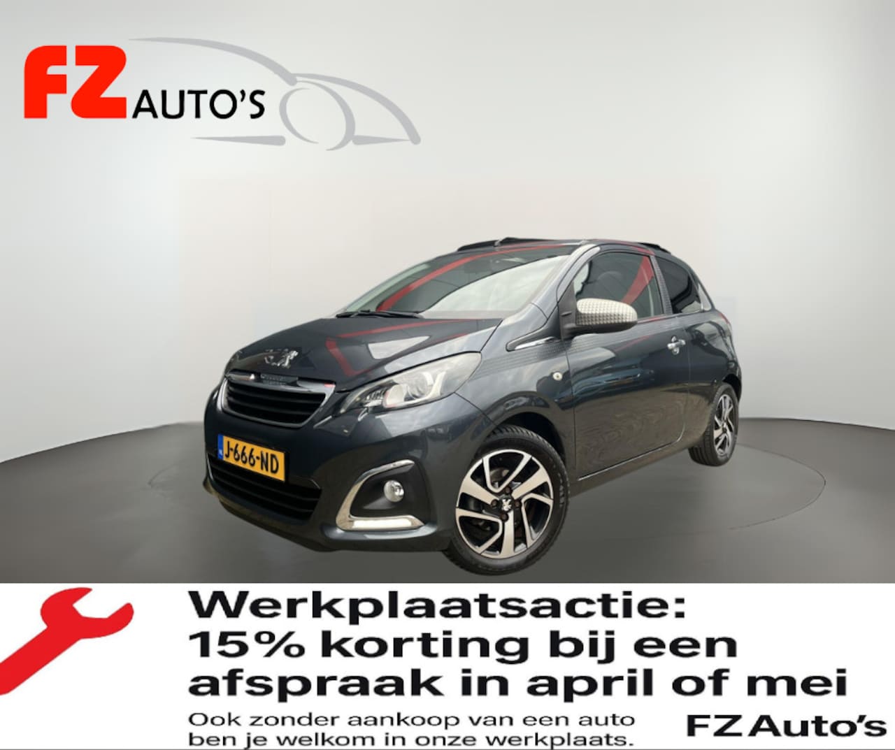 Peugeot 108 - 1.2 Puretech Roland Garros | Cabrio | Metallic | - AutoWereld.nl