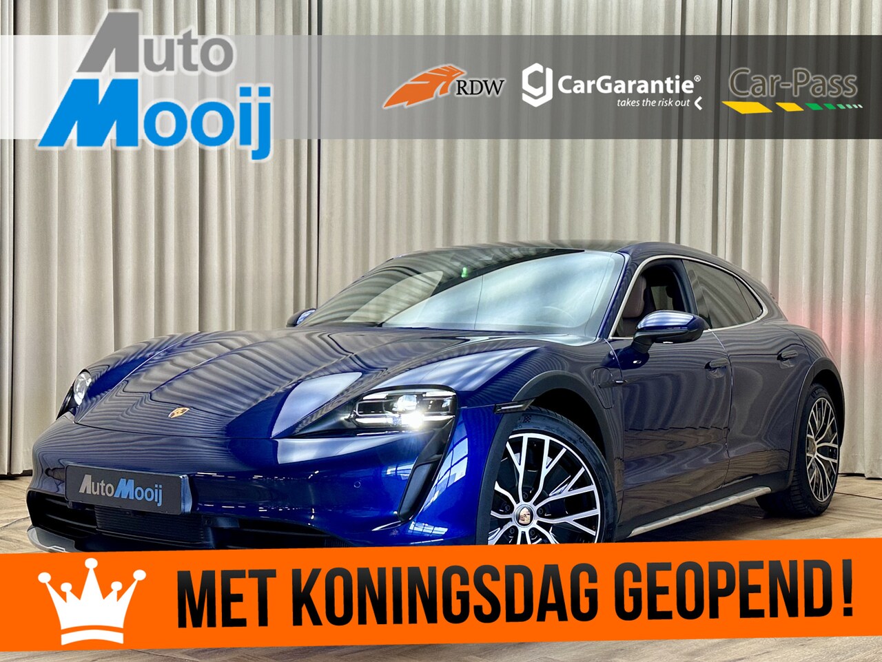Porsche Taycan Cross Turismo - 4 93 kWh *1e Eigenaar* Sportchrono / Panoramadak / 360 Camera / Keyless / Sfeerverlichting - AutoWereld.nl